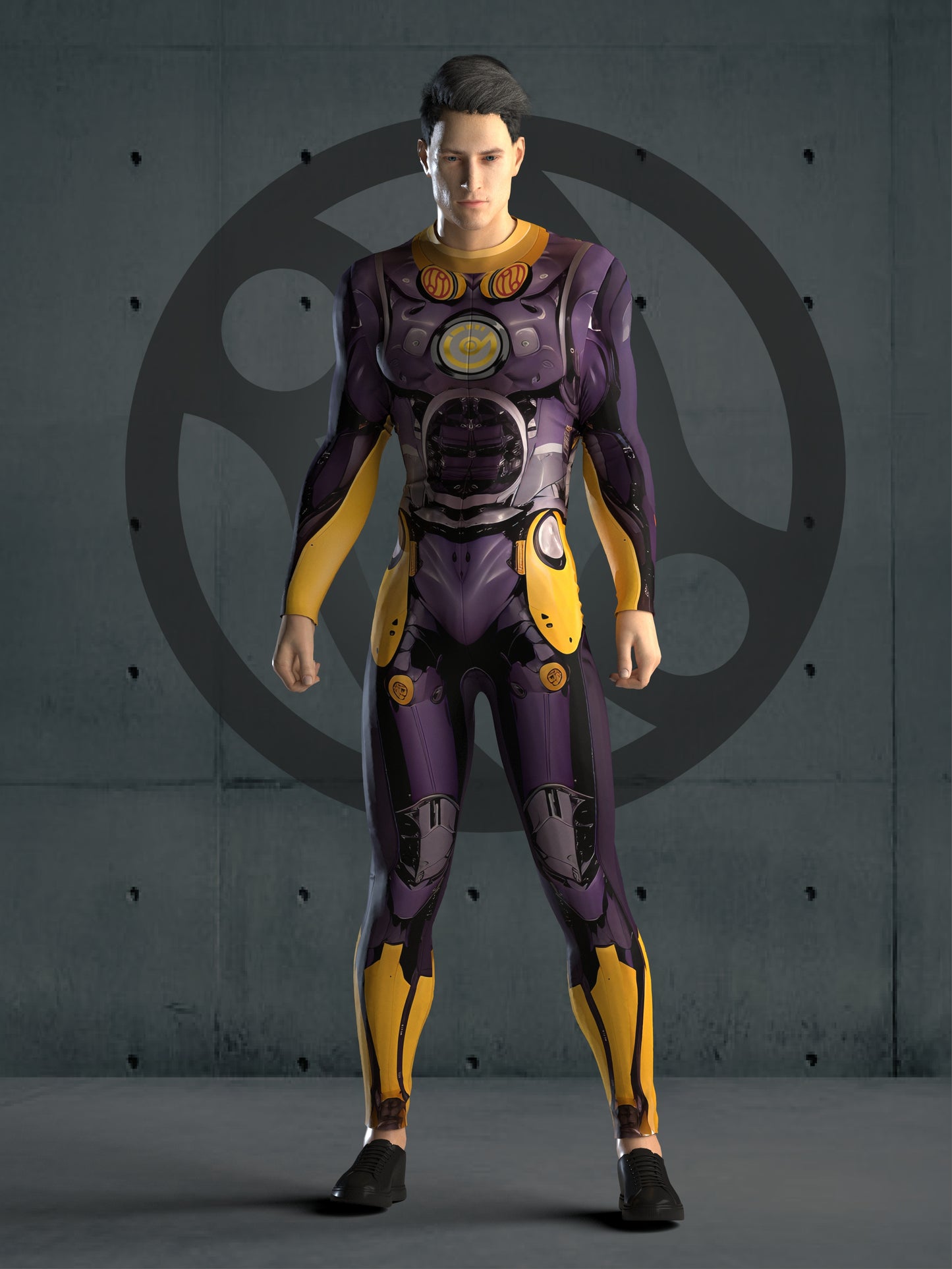 Cyborg Costume Men (Custom Fit Available), Rave Costume Men, Halloween Superhero Costume, Handmade Gift, SIT-HT-02