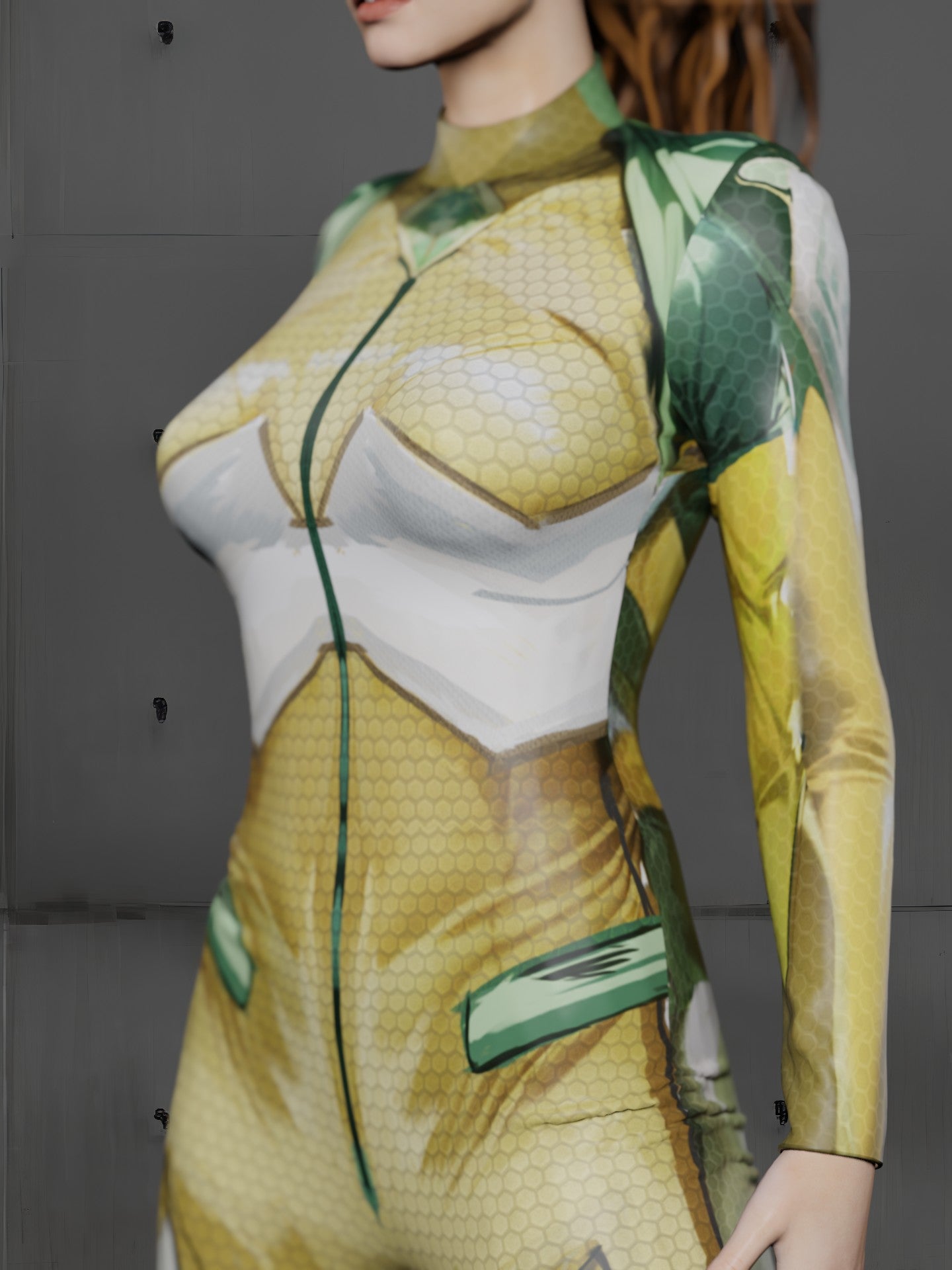 Halloween Cyber Ranger Costume for Women (Customizable), Cyberpunk Rave Party Outfit, Burning Man clothing SIT-HT-03, Handmade Gift