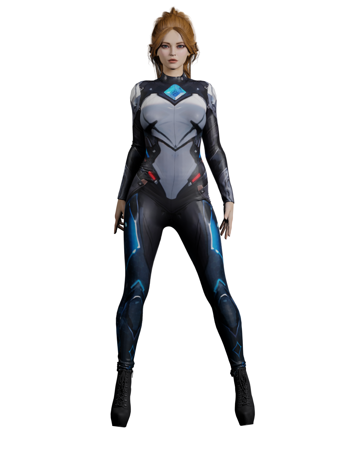 Halloween Cyber Superhero Costume for Women (Customizable), Cyberpunk Rave Party Outfit, Burning Man clothing SIT-HT-04, Handmade Gift