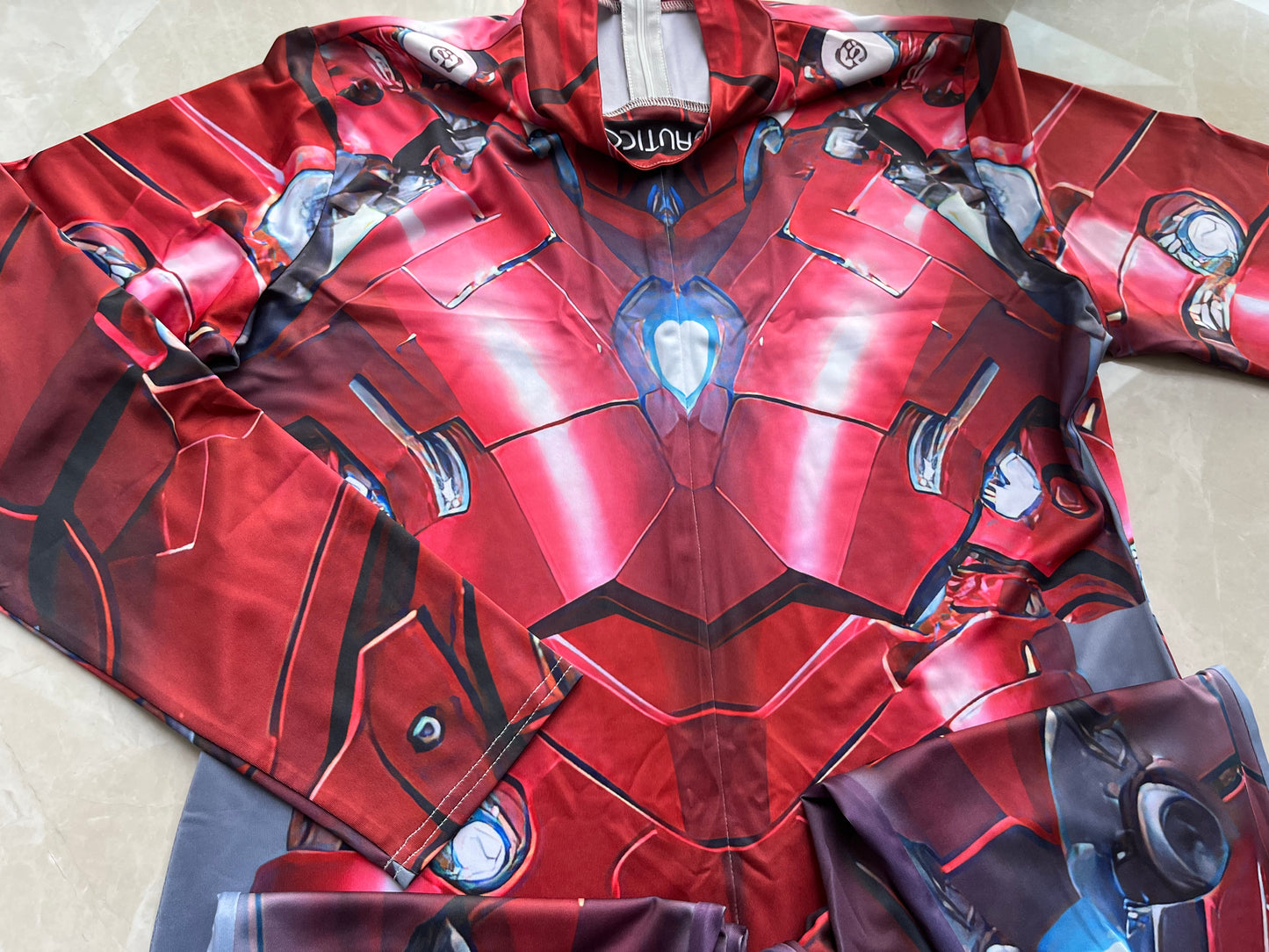 Red Robot Costume Men (Custom Fit Available), Rave Costume Men, Festival Bodysuit Men, Rave Bodysuit Men, Halloween Armor Costume, A83M