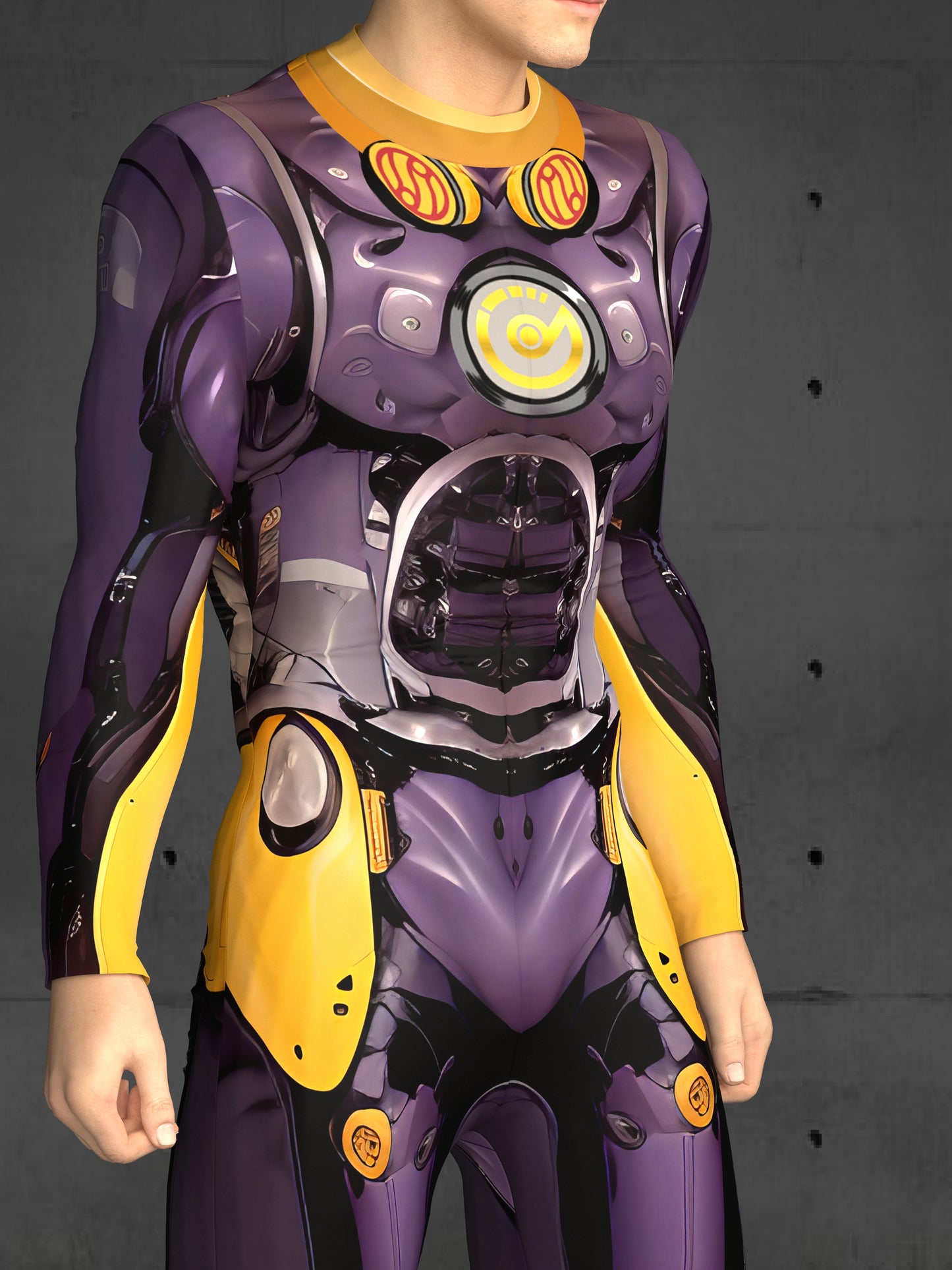Cyborg Costume Men (Custom Fit Available), Rave Costume Men, Halloween Superhero Costume, Handmade Gift, SIT-HT-02