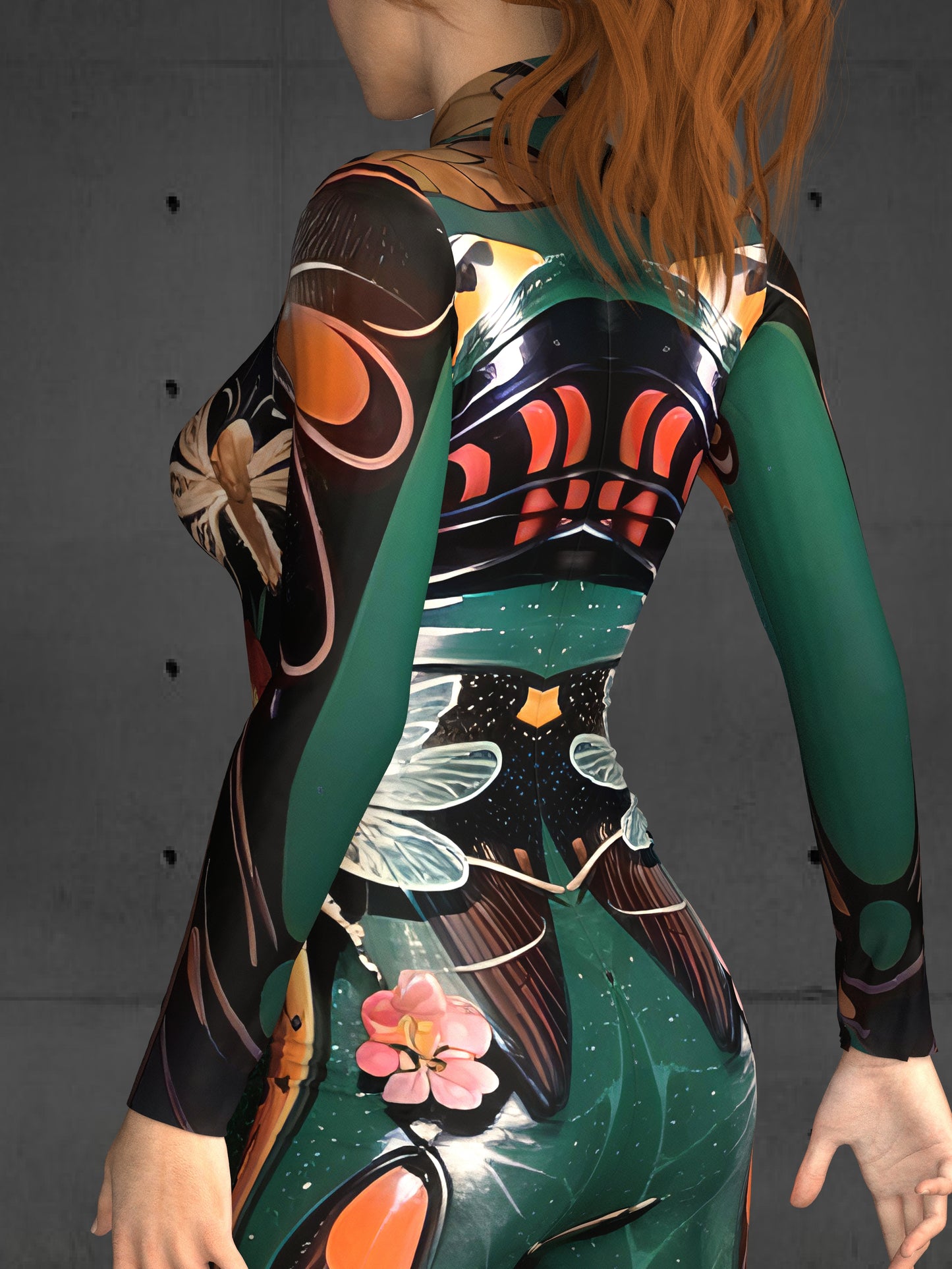 Butterflies Performance Costume Women(Custom Fit Available), Lepidoptera Clothing, Futuristic Rave Outfit, Futuristic Insect Clothing A136