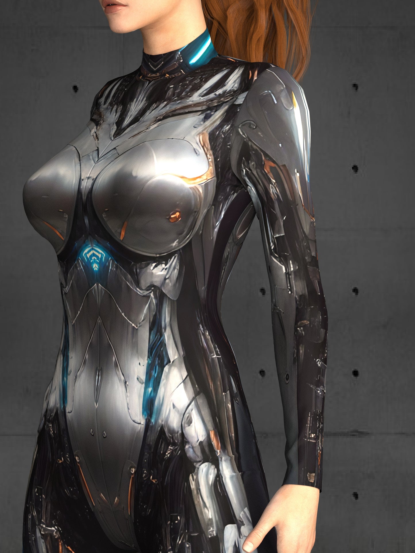 Futuristic Cyborg Armor Costume, Cyberpunk Clothing, Rave Party Costumes, Halloween Robot Costume, Burning Man Outfit A142