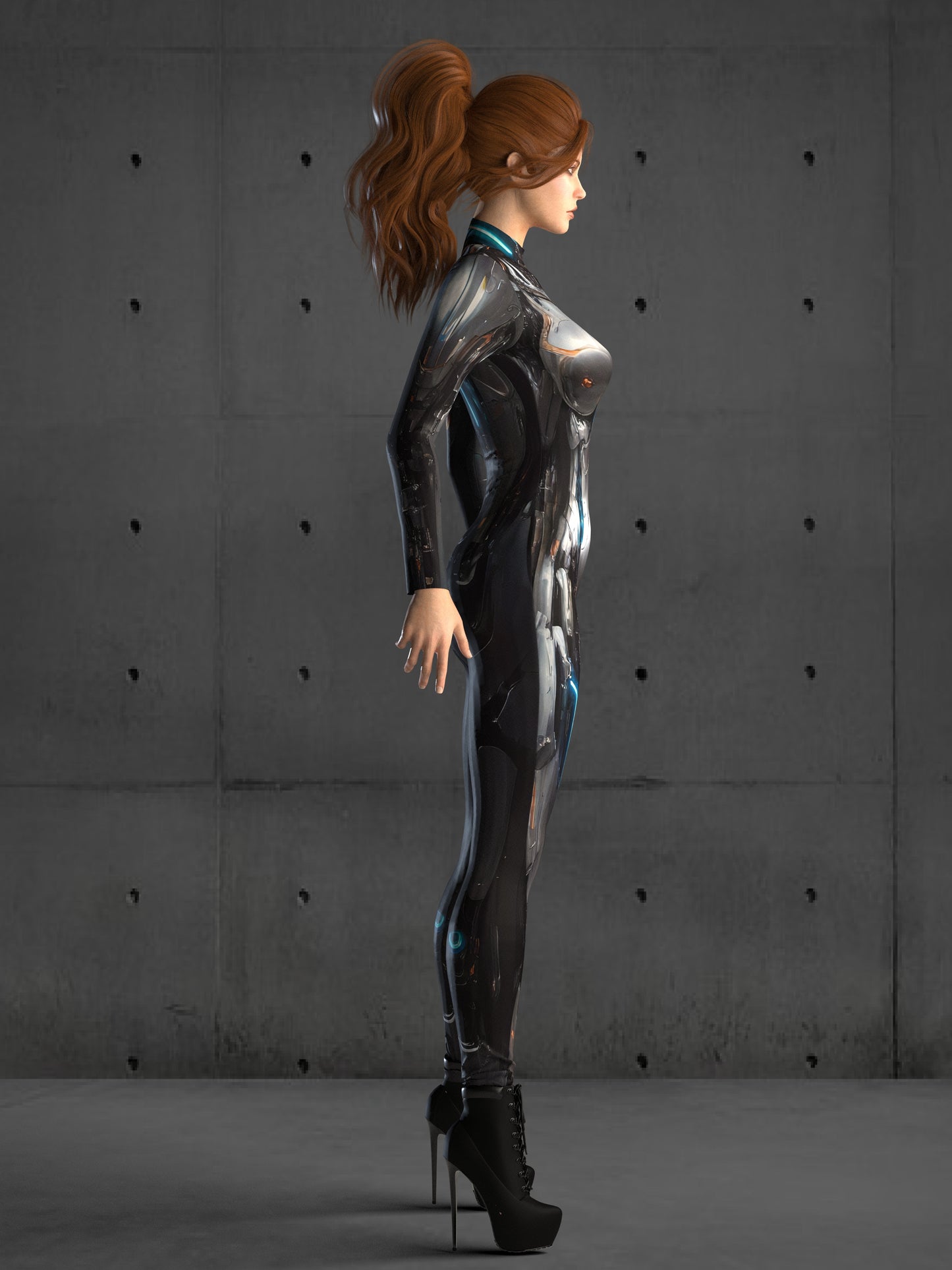 Futuristic Cyborg Armor Costume, Cyberpunk Clothing, Rave Party Costumes, Halloween Robot Costume, Burning Man Outfit A142