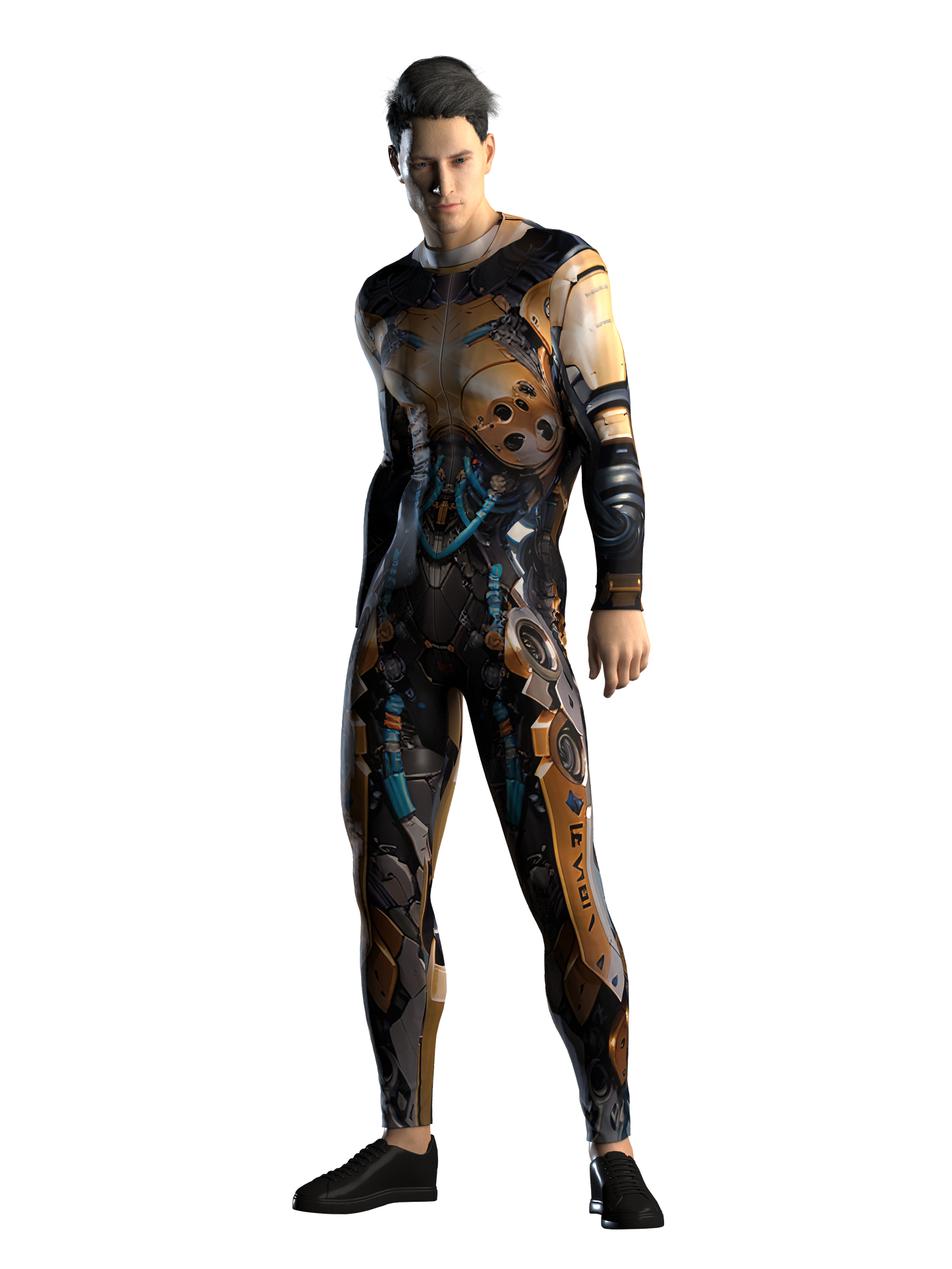 Cyborg Costume Men, Rave Costume Men, Festival Bodysuit Men, Rave Bodysuit Men, Halloween Armor Costume, A155M
