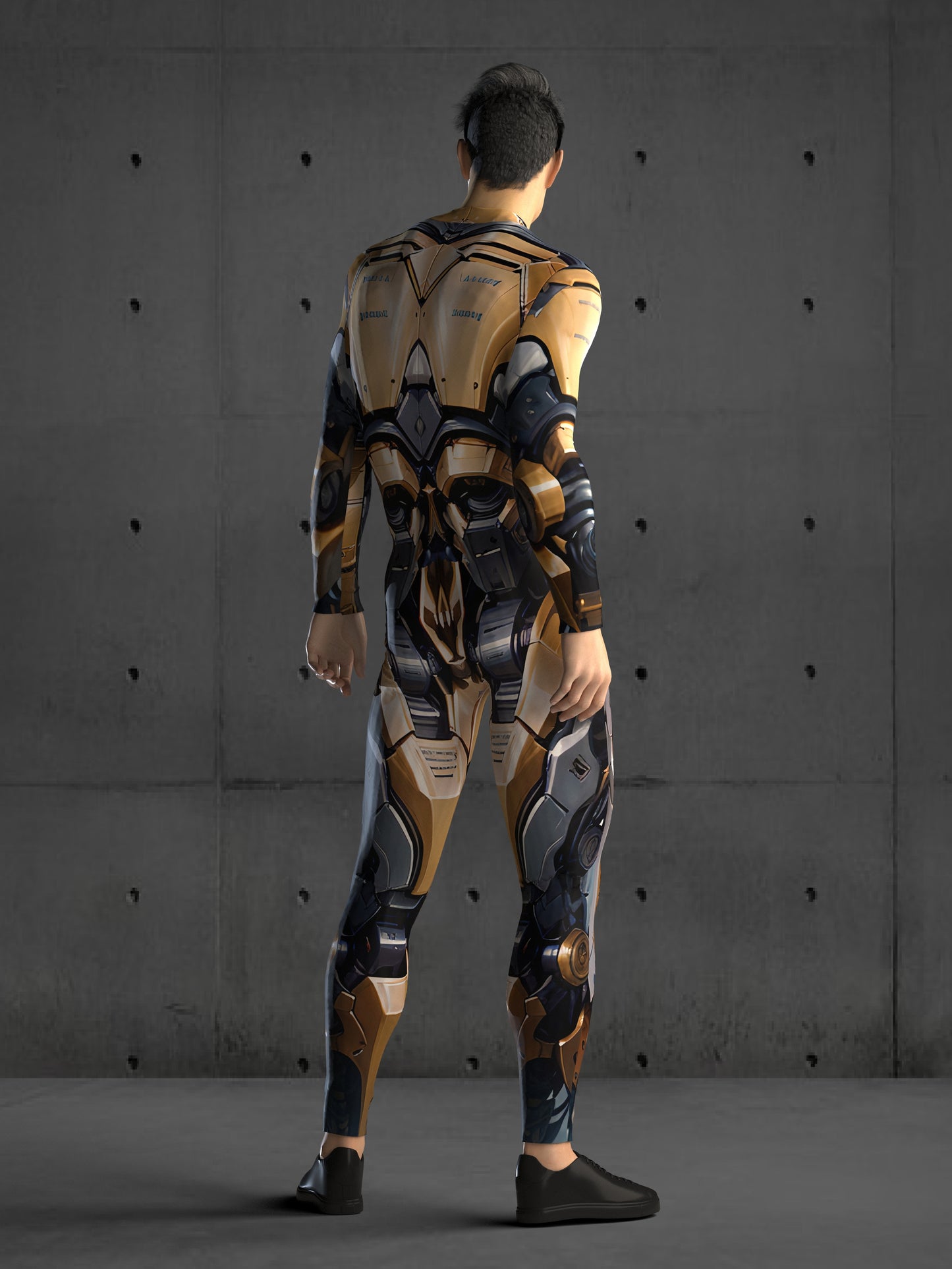 Cyborg Costume Men, Rave Costume Men, Festival Bodysuit Men, Rave Bodysuit Men, Halloween Armor Costume, A155M