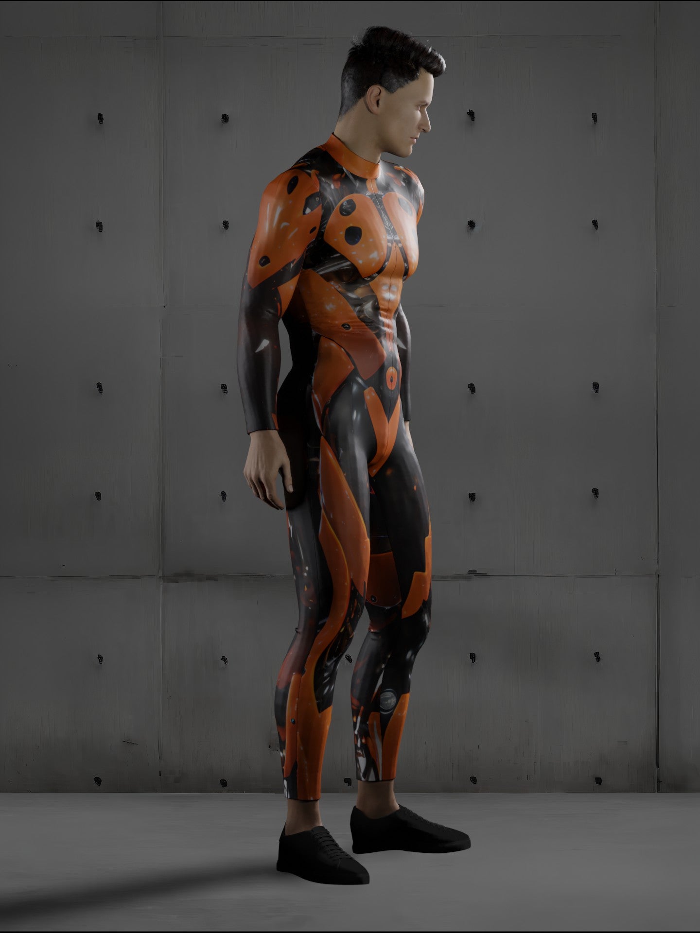 Halloween Robot Costume for Men, Rave Party Costume for Men, A198M