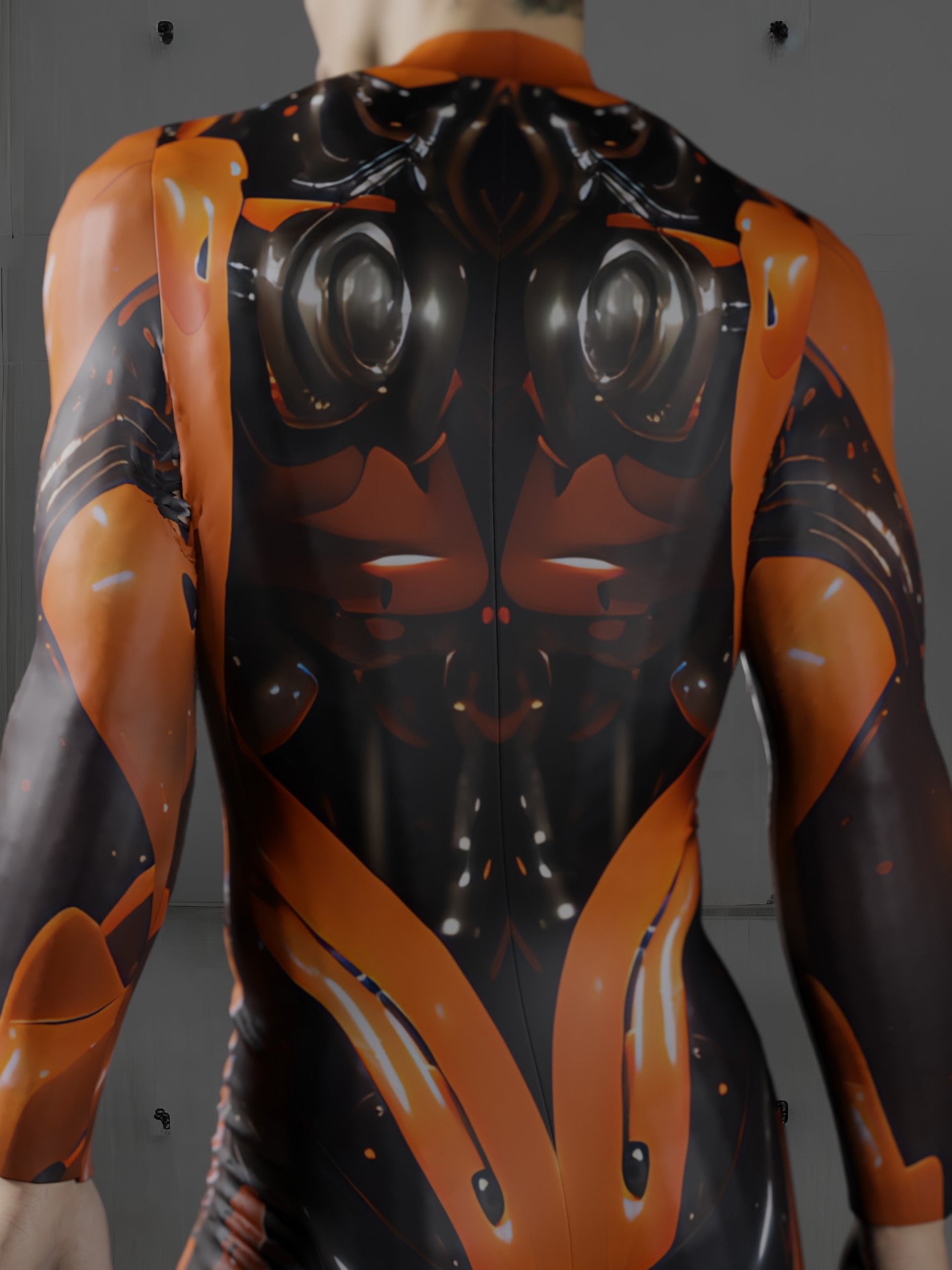 Halloween Robot Costume for Men, Rave Party Costume for Men, A198M