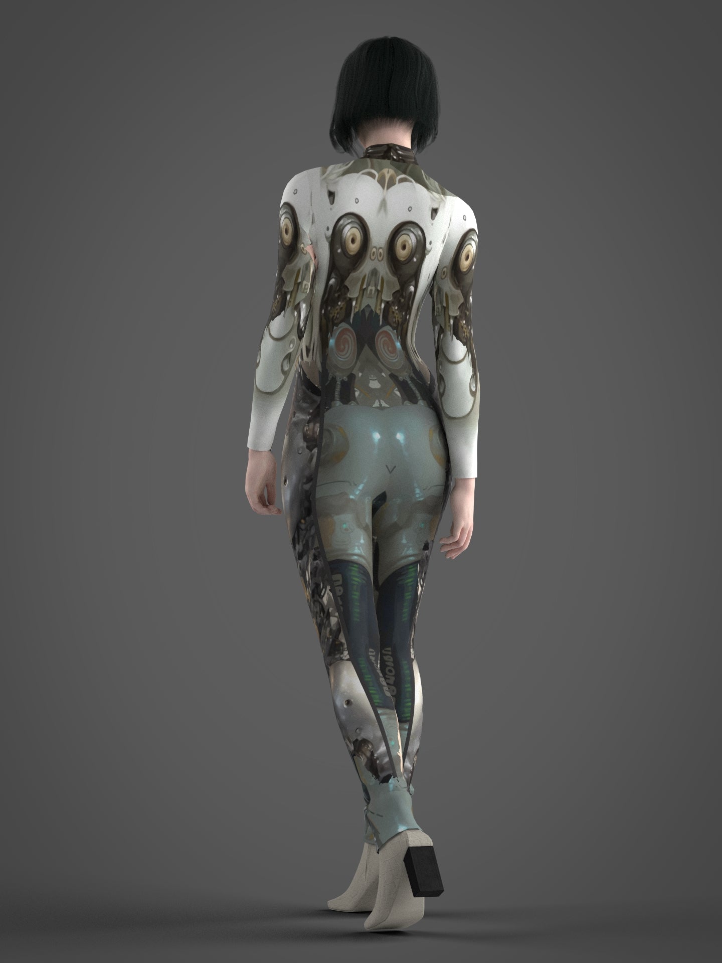 Robot Alien Costume(Custom Fit Available), Futuristic Costume, Cyberpunk Costumes, Liquid Robot Costume, Halloween Costume, Burning man