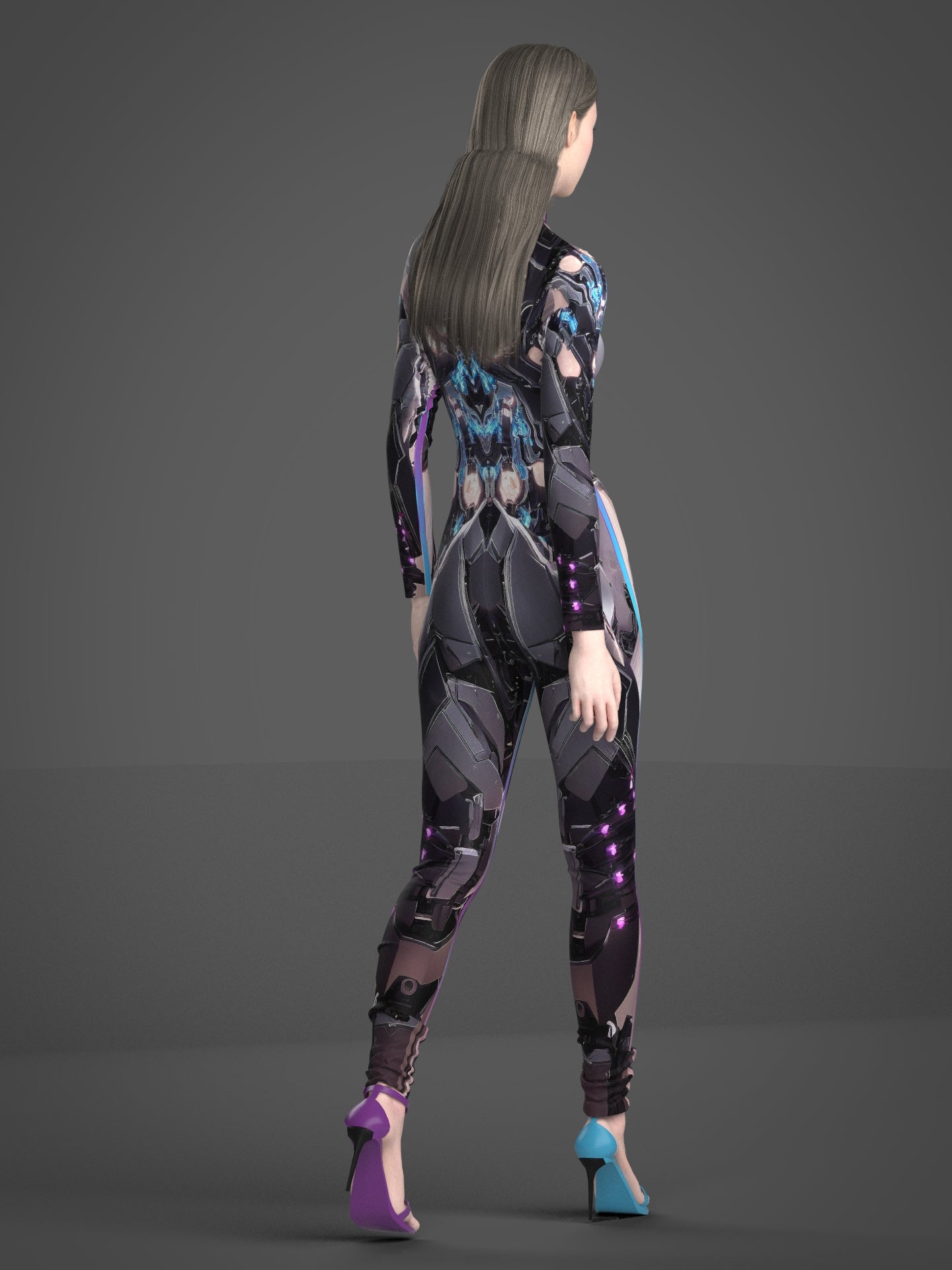 Futuristic Bodysuit (Custom Fit Available), Cyborg Costume, Cyberpunk Clothing, Rave Costumes, Robot Costume, Festival Costumes for Women