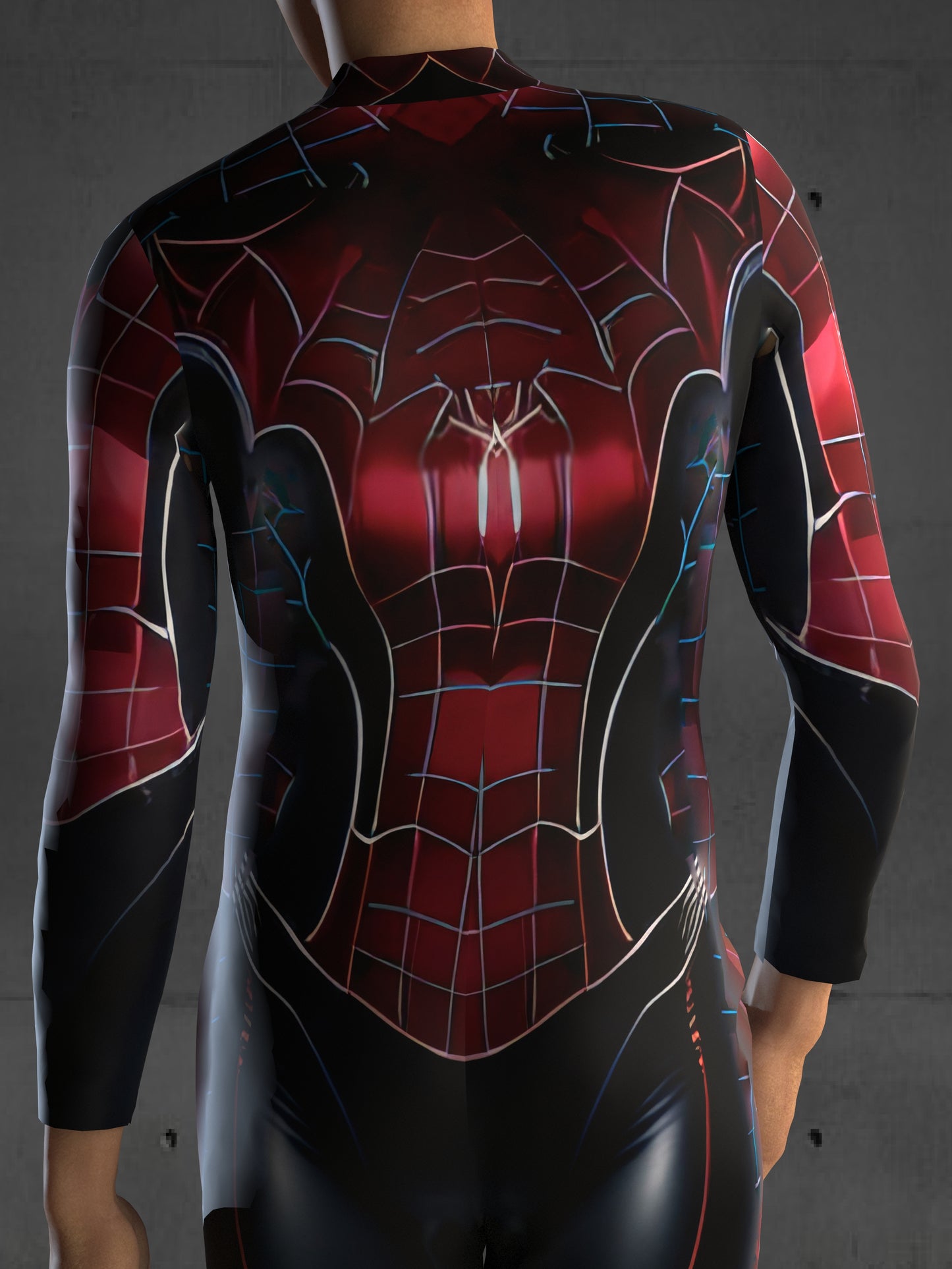 A36M Spider Universe Costume for Men, Black, Custom Fit Available, Futuristic Superhero Cosplay, Halloween Costume