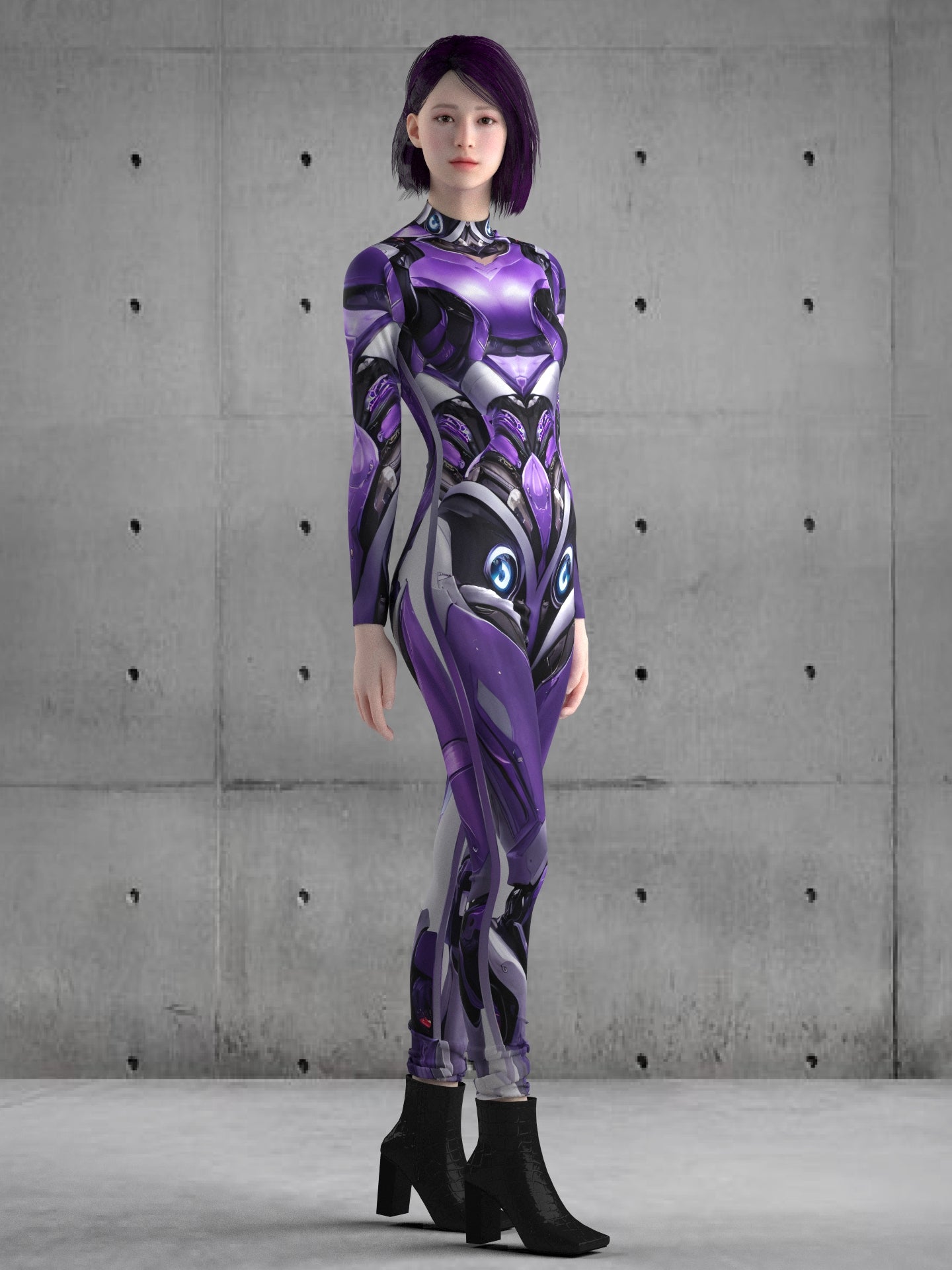 A50 Alien Costume, Cyberpunk Custom Fit Available, Rave Outfit, Women, Futuristic Clothing, Spandex