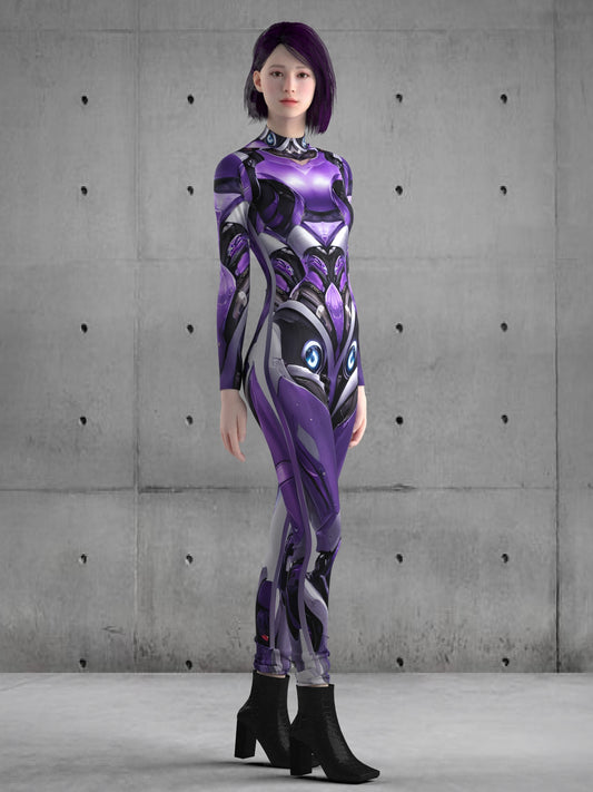 A50 Alien Costume, Cyberpunk Custom Fit Available, Rave Outfit, Women, Futuristic Clothing, Spandex