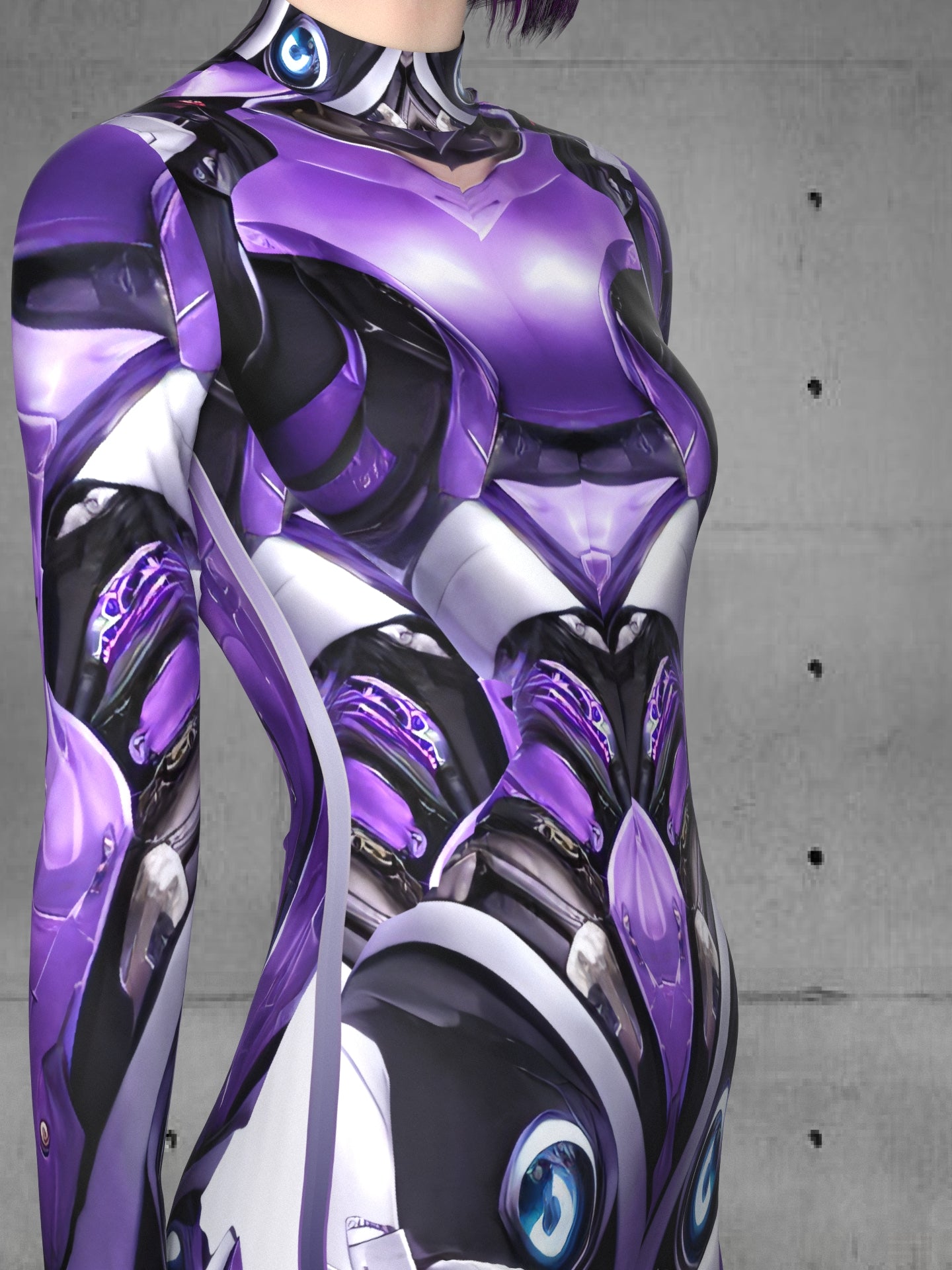 A50 Alien Costume, Cyberpunk Custom Fit Available, Rave Outfit, Women, Futuristic Clothing, Spandex