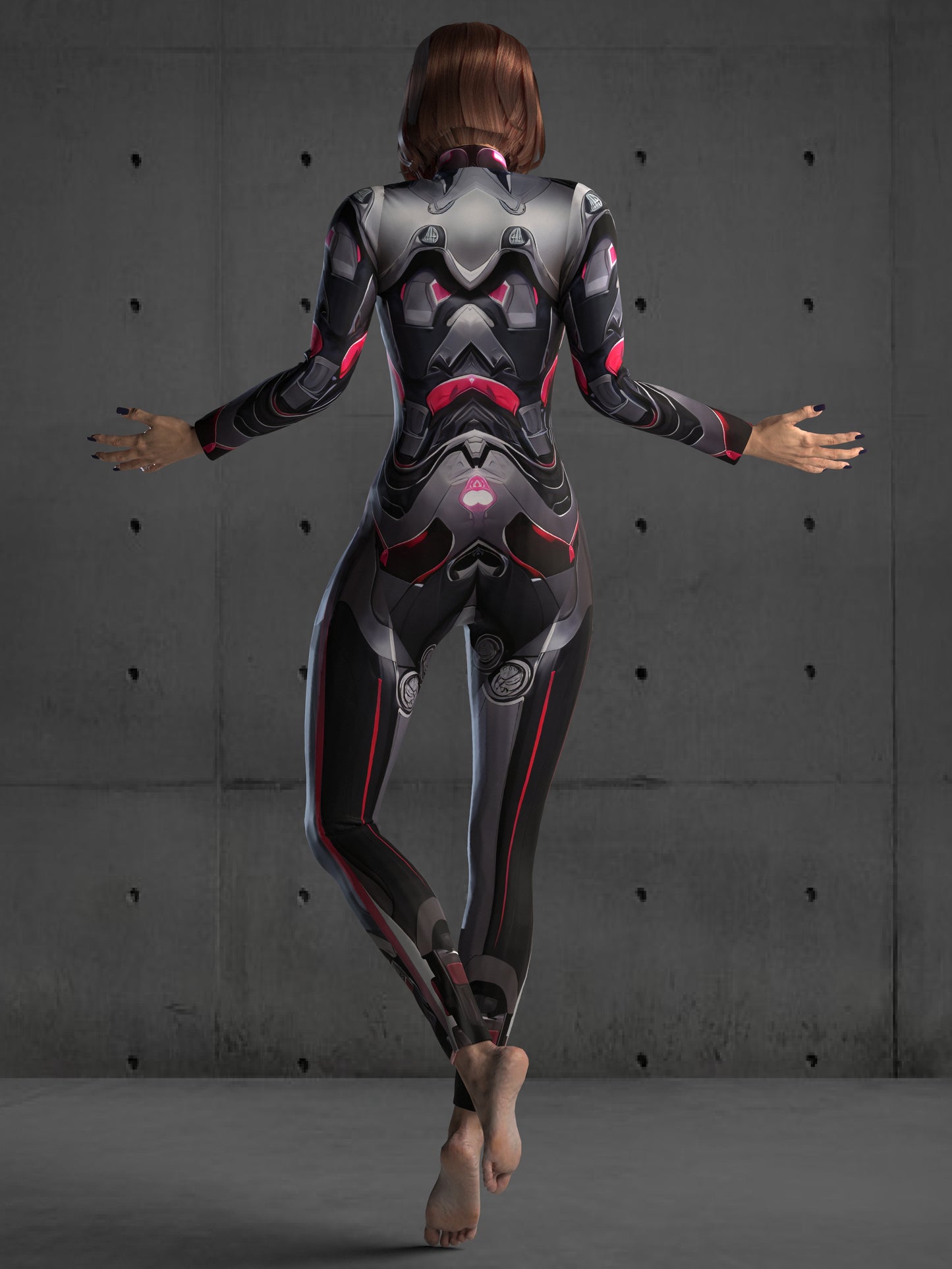 Futuristic Bodysuit (Custom Fit Available), Armor Style Bodysuit, Cyberpunk Clothing, Rave Outfit, Robot Costume, Festival Costume for Women