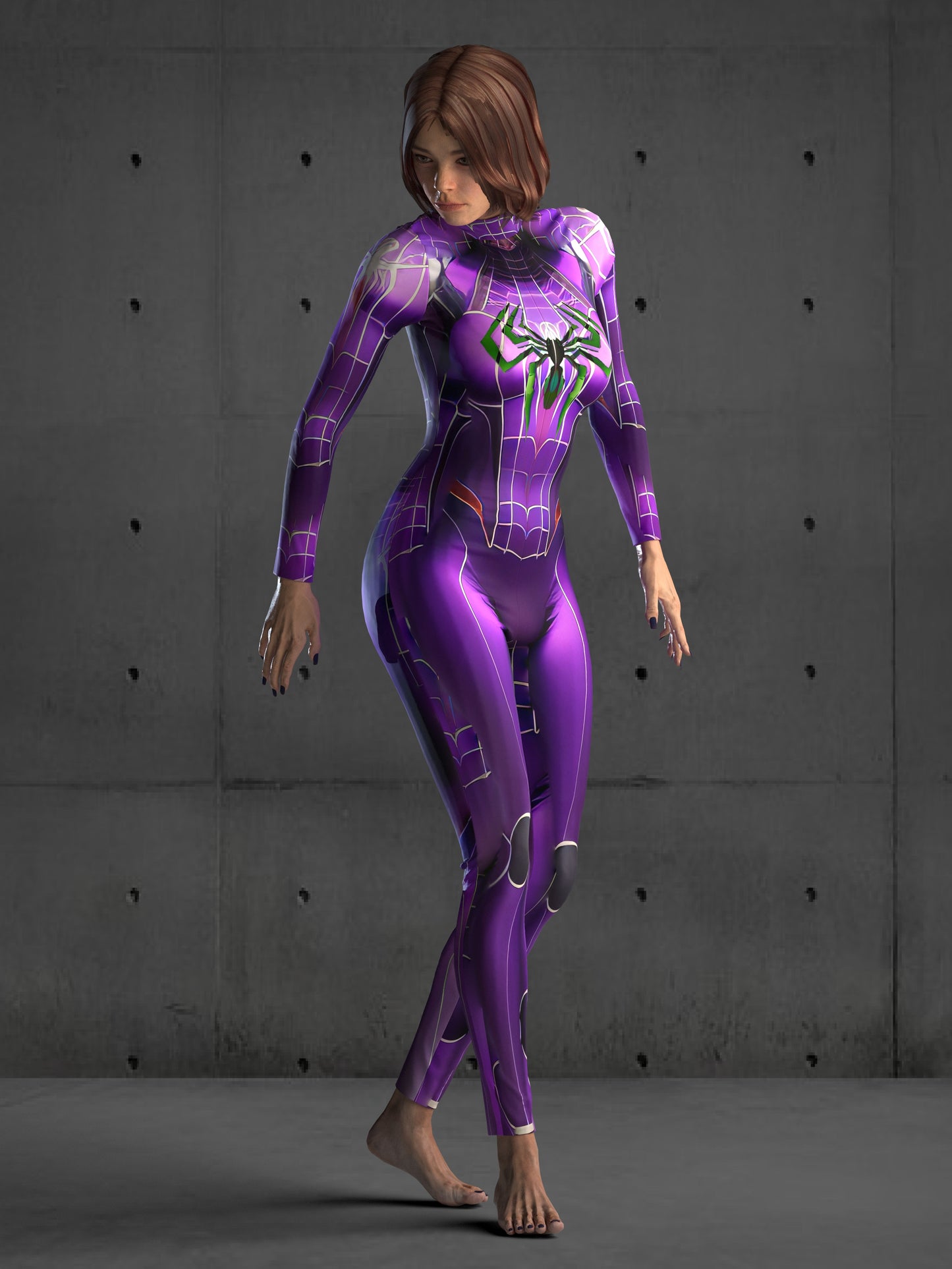 A64 Spider Superhero Costume (Custom Fit Available), Spider Costume, Futuristic Clothing, Rave Outfit, Halloween Costume