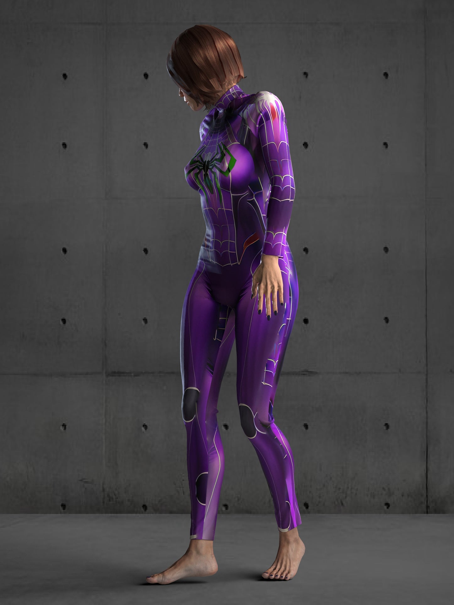 A64 Spider Superhero Costume (Custom Fit Available), Spider Costume, Futuristic Clothing, Rave Outfit, Halloween Costume