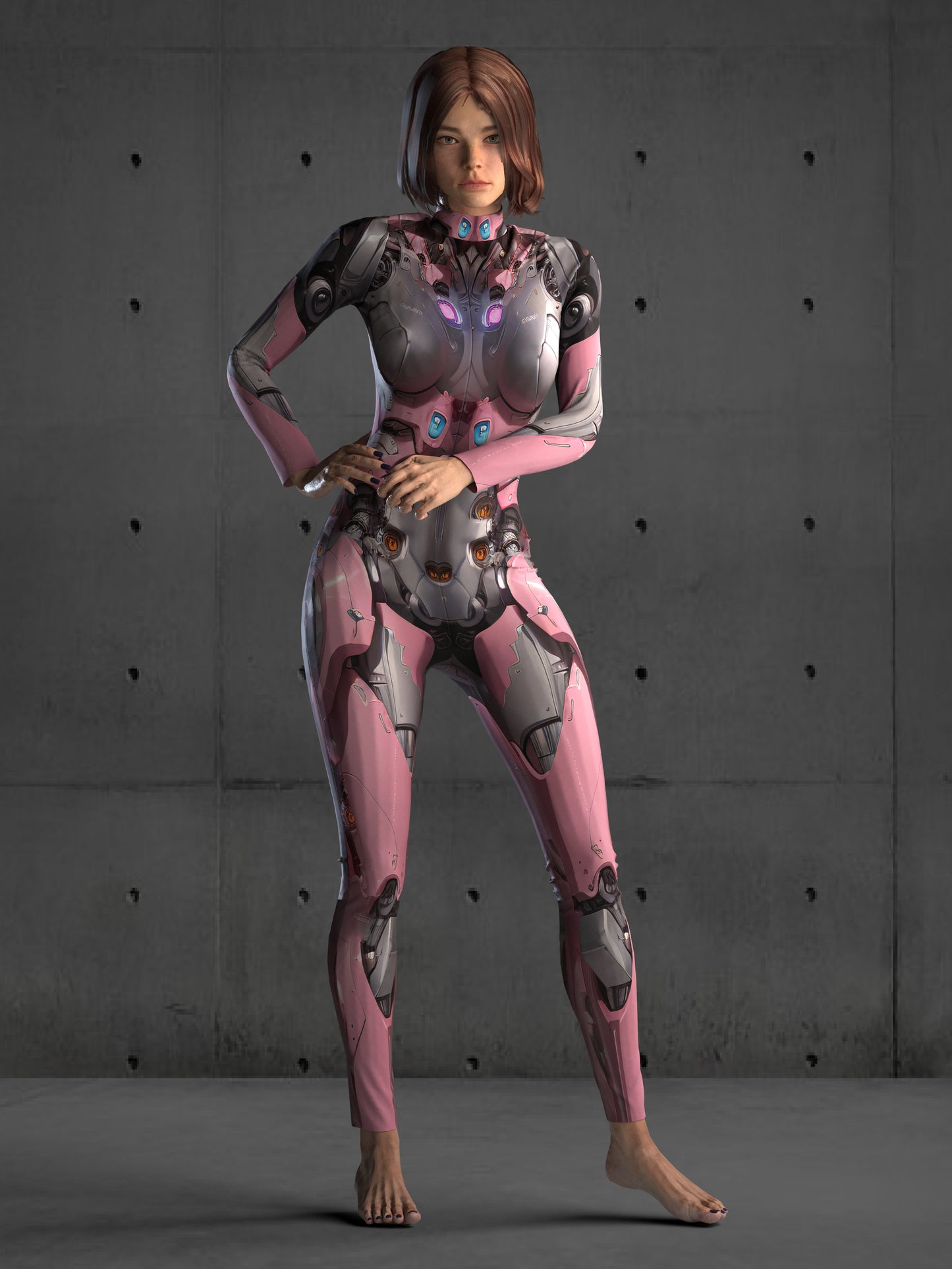 Halloween Robot Costume, Pink Cyborg Costume, Rave Costumes Adults, Iron Superhero Costume, Festival Costumes for Women A85