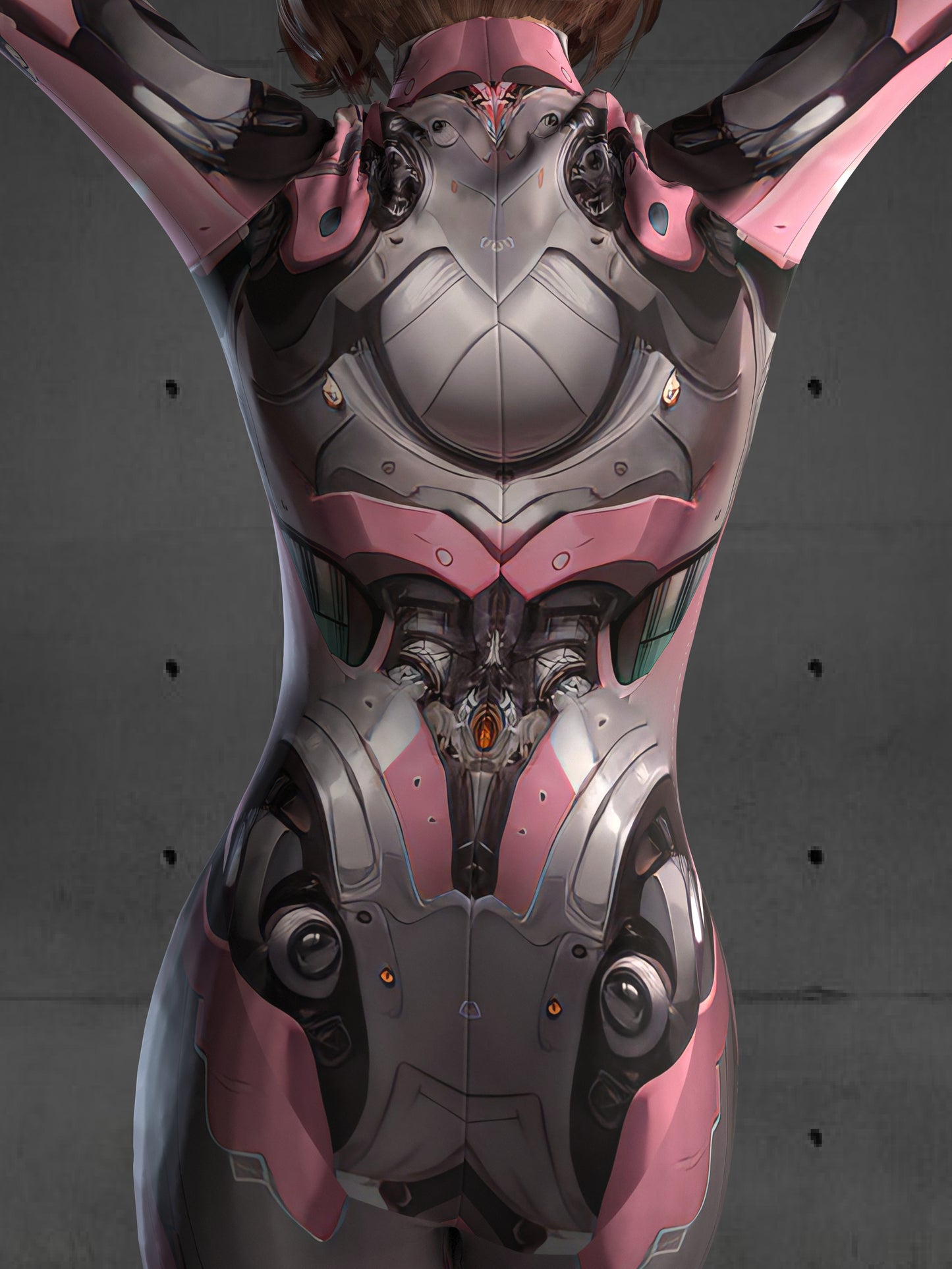 Halloween Robot Costume, Pink Cyborg Costume, Rave Costumes Adults, Iron Superhero Costume, Festival Costumes for Women A85