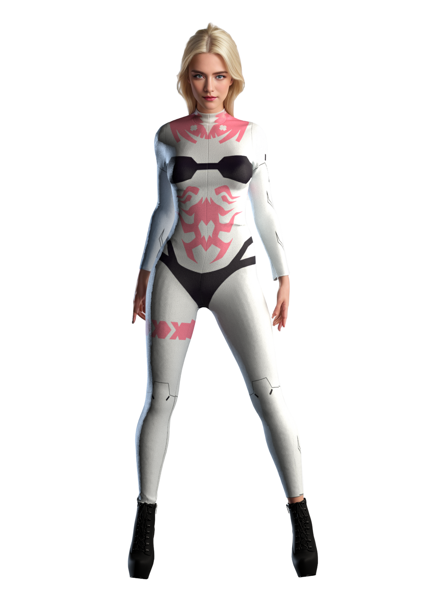 Halloween Bodysuit, Bodysuit for Music Festivals, Jumpsuit for Parties, EDC, Rebecca Costume, Rave Costume, Cyberpunk Edgerunners,by Hautico