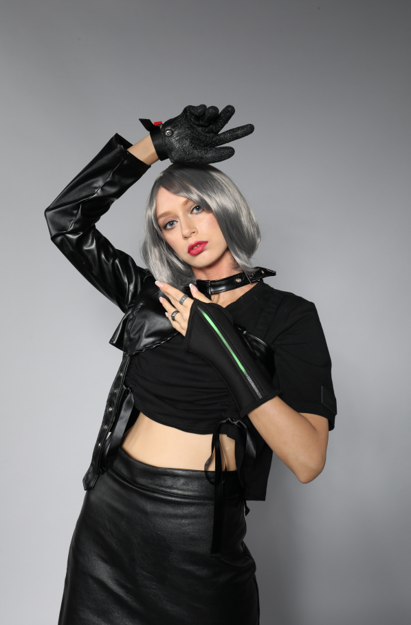 Sleeve for Festivals, Fingerless Arm Warmer, EDC Arm Warmer, Temperature Sensitive, Cyberpunk Sleeve, Burning Man Clothing, Rave Outfit