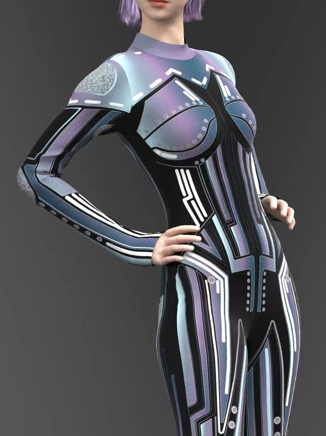 Cyberpunk Costume Women, Robot Costume Women, Cyborg Costume, Halloween Costumes, Robot Bodysuit, Halloween Costume, Cosplay Costume