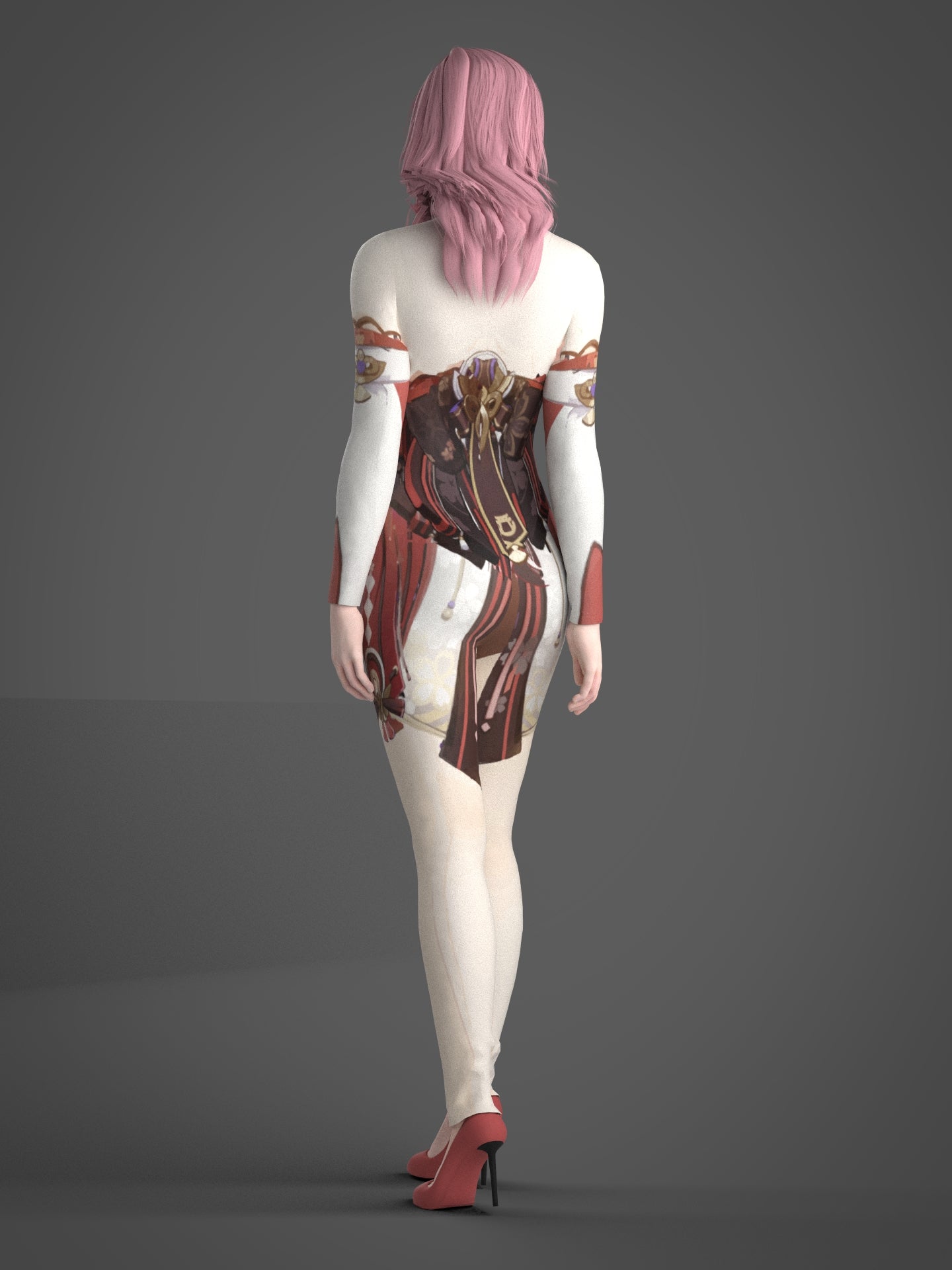 Yae Miko costume for women, Rave Costume, Cyberpunk Bodysuit, Rave Outfit, Halloween Costume, by Hautico