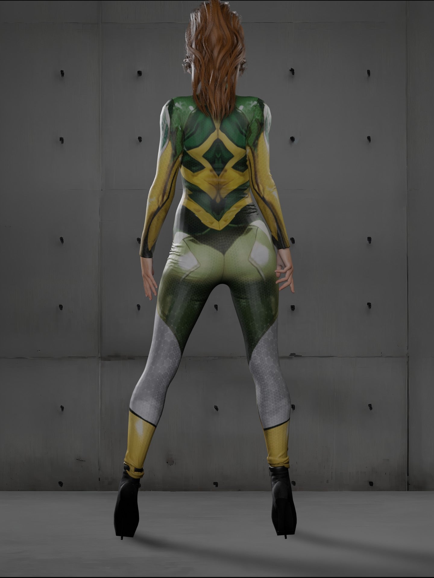 Halloween Cyber Ranger Costume for Women (Customizable), Cyberpunk Rave Party Outfit, Burning Man clothing SIT-HT-03, Handmade Gift