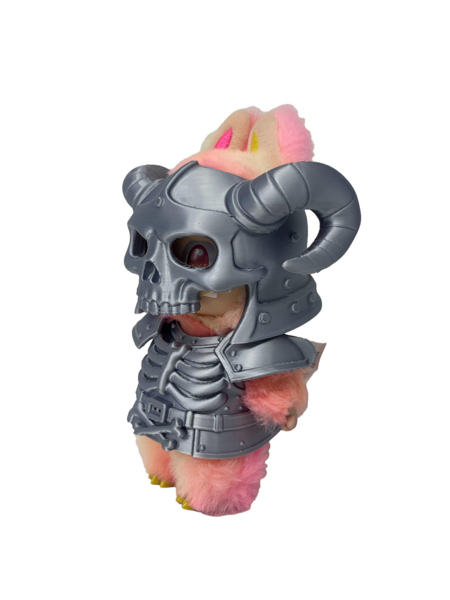 Skeleton Knight Outfit Set for 6.7-inch (17cm) Dolls Compatible with Labubu, Halloween Clothing Accessories for Collectible 17cm Vinyl Plush Dolls