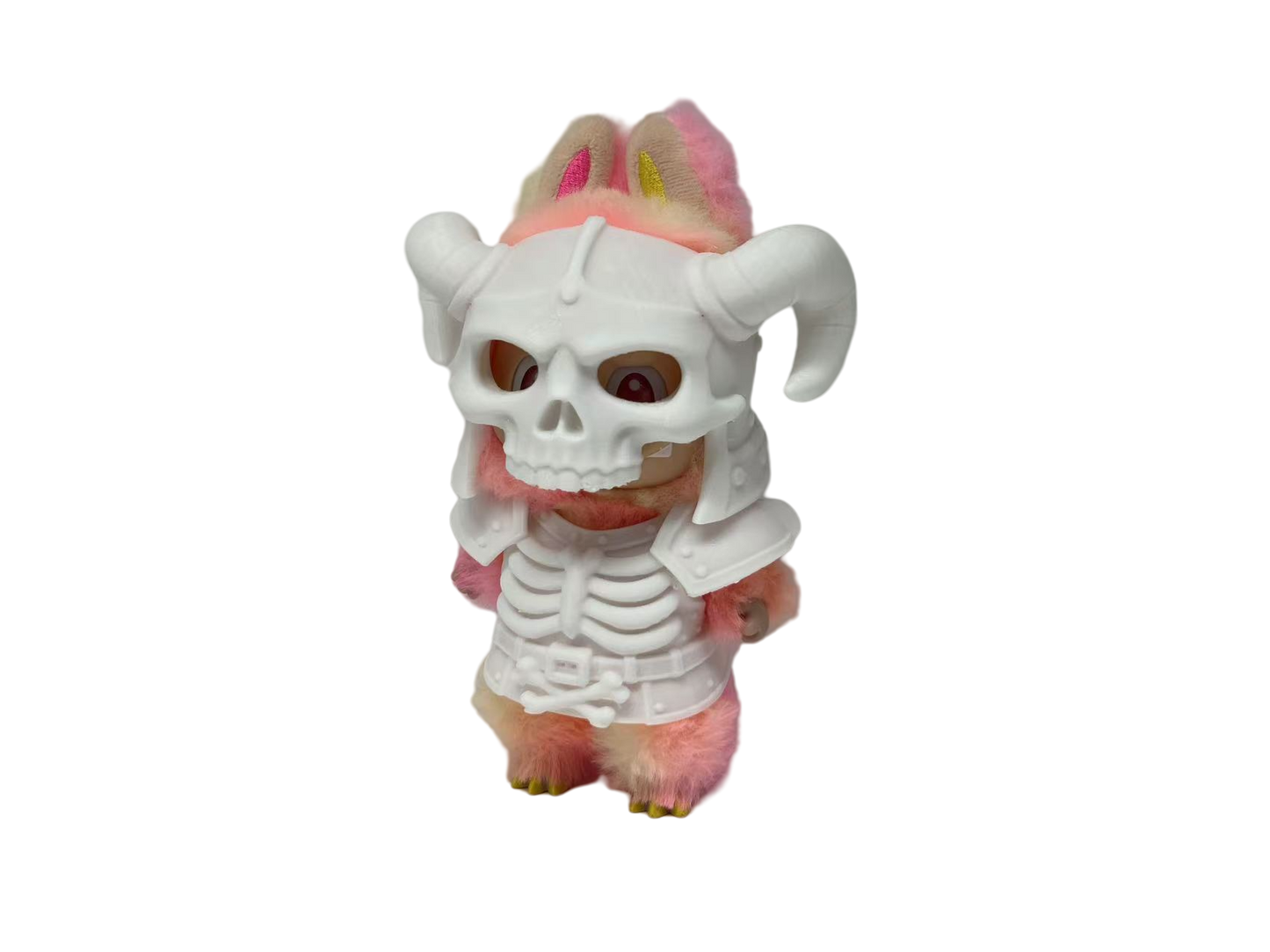 Skeleton Knight Outfit Set for 6.7-inch (17cm) Dolls Compatible with Labubu, Halloween Clothing Accessories for Collectible 17cm Vinyl Plush Dolls