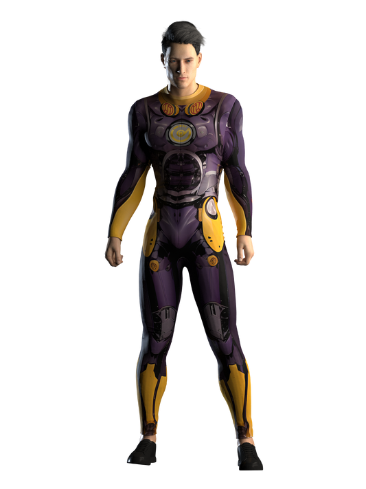 Cyborg Costume Men (Custom Fit Available), Rave Costume Men, Halloween Superhero Costume, Handmade Gift, SIT-HT-02