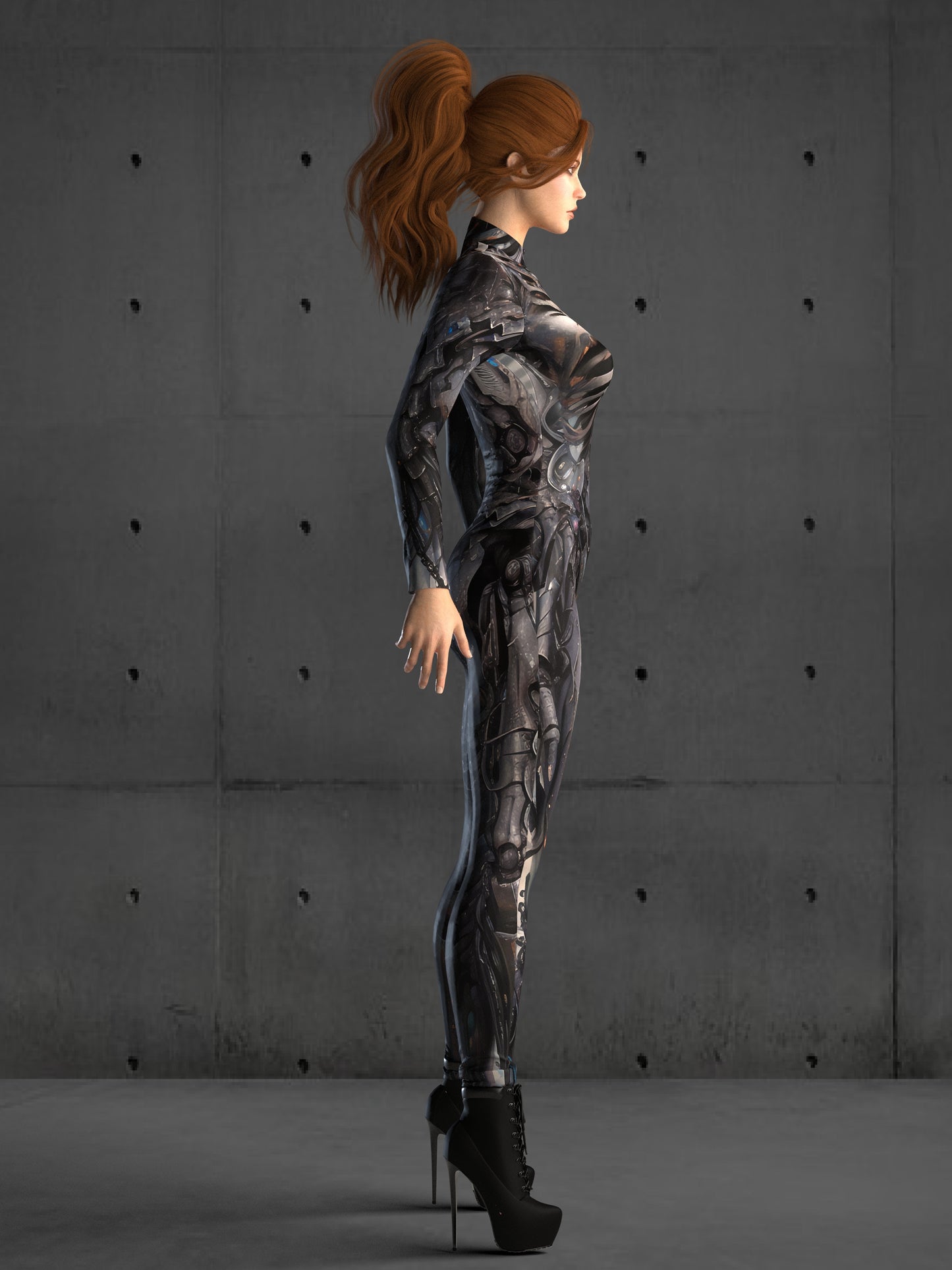 Skeleton Armor Costume Women(Custom Fit Available), Performance Clothing, Futuristic Rave Outfit, Robot Cosplay, Futuristic clothing A131