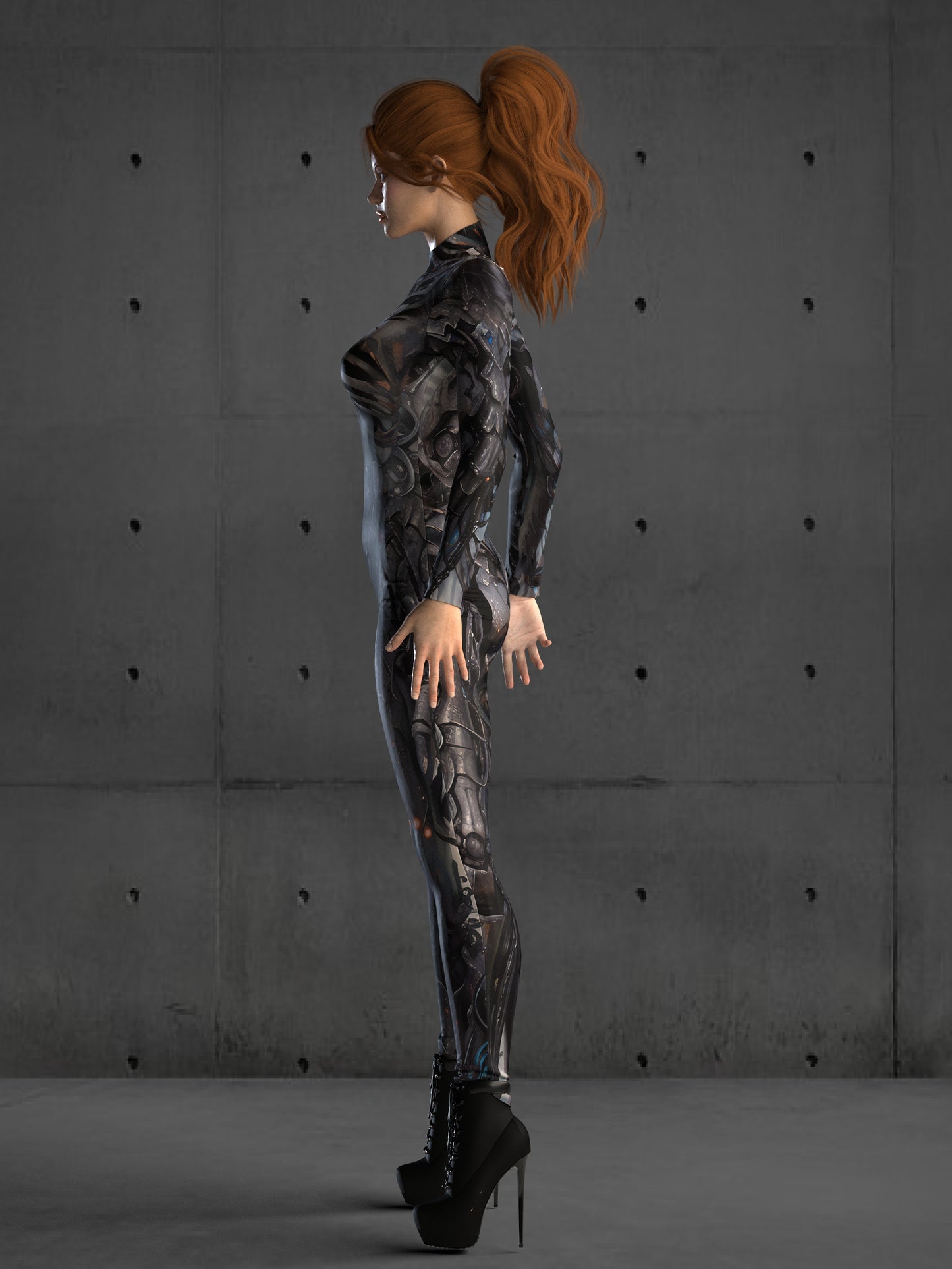 Skeleton Armor Costume Women(Custom Fit Available), Performance Clothing, Futuristic Rave Outfit, Robot Cosplay, Futuristic clothing A131