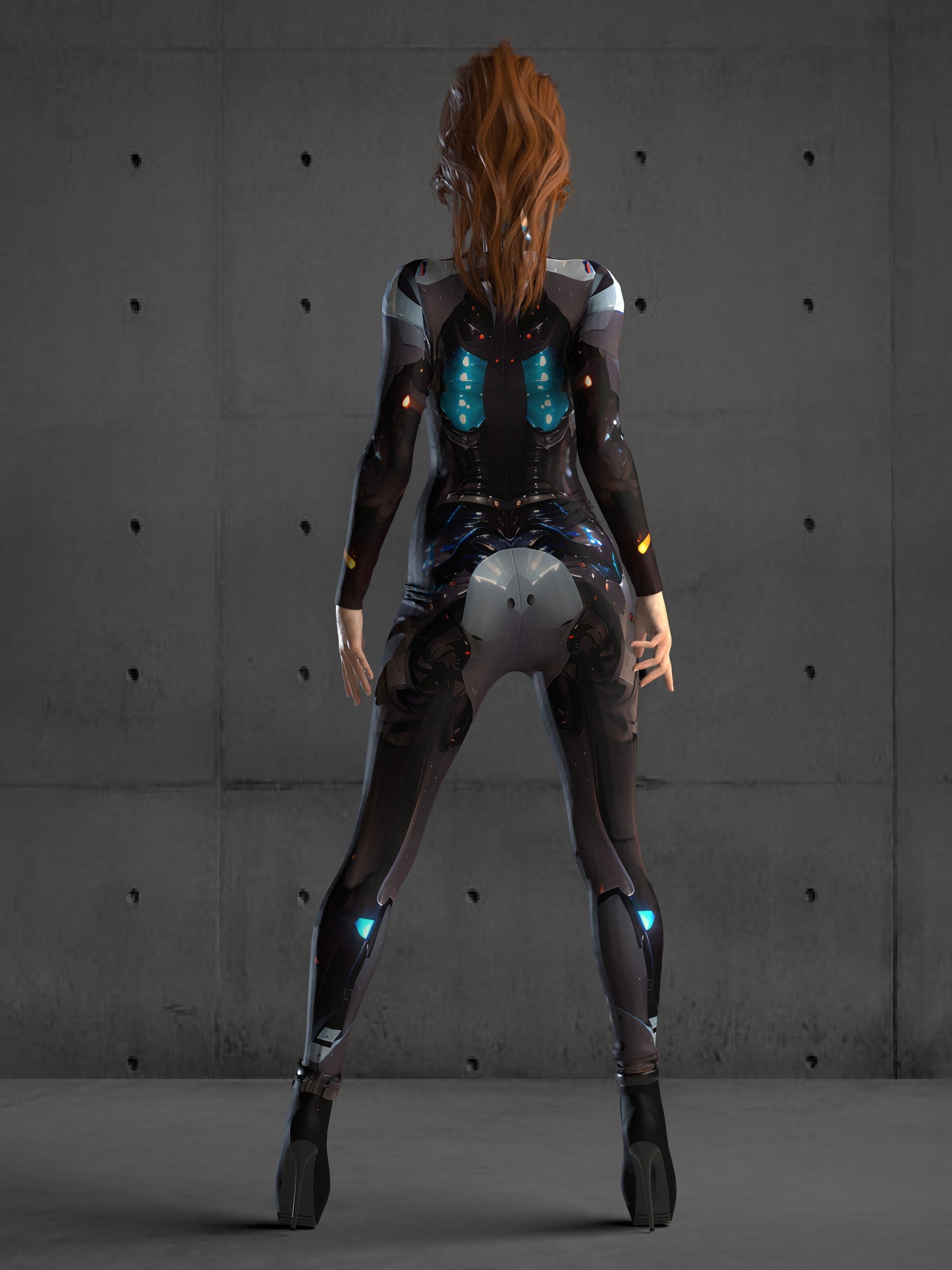 Futuristic Alien Armor Costume, Robotic Clothing, Dancing Performance Costume, Halloween Robot Costume, Burning Man Bodysuit A152