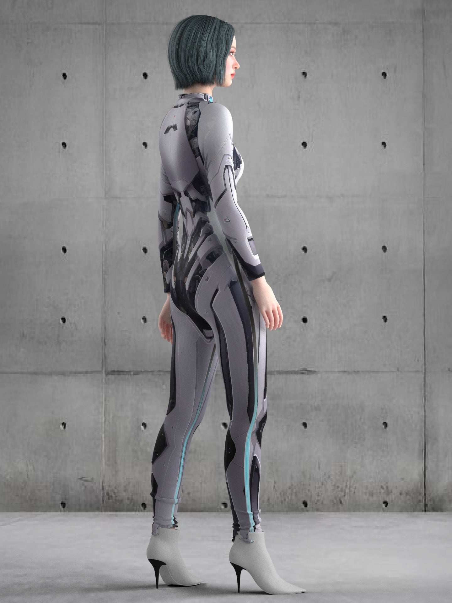 Futuristic Costume (Custom Fit Available), Cyberpunk Clothing, Rave Costumes, Robot Costume, Halloween Robot Costume, Burning Man Outfit