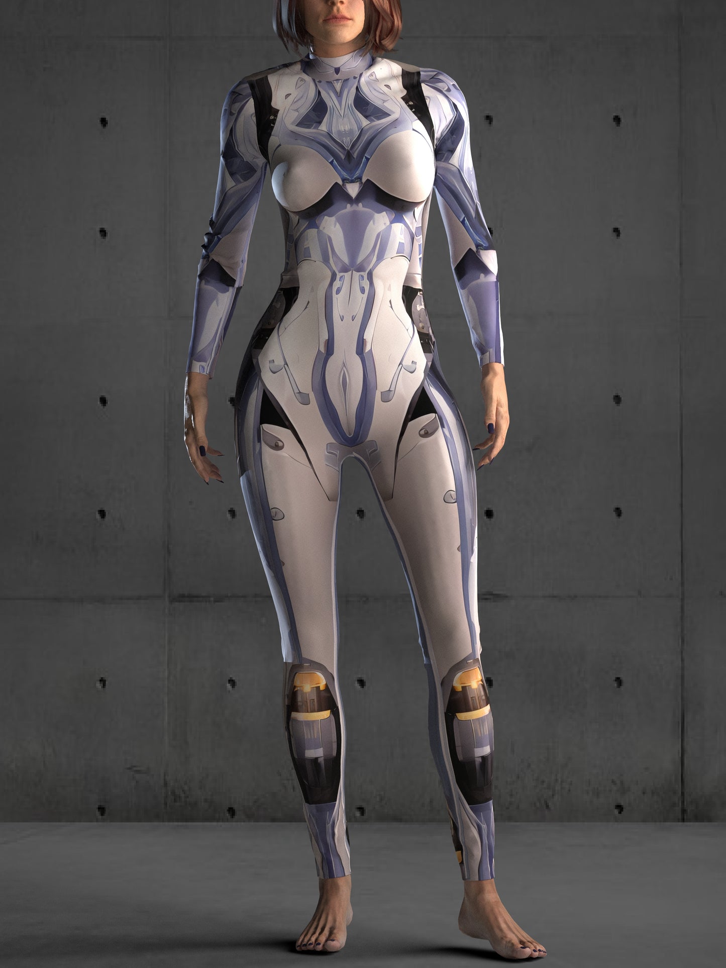 Futuristic Bodysuit (Custom Fit Available), Eva Costume, Cyberpunk Clothing, Rave Costumes, Robot Costume, Festival Costumes for Women