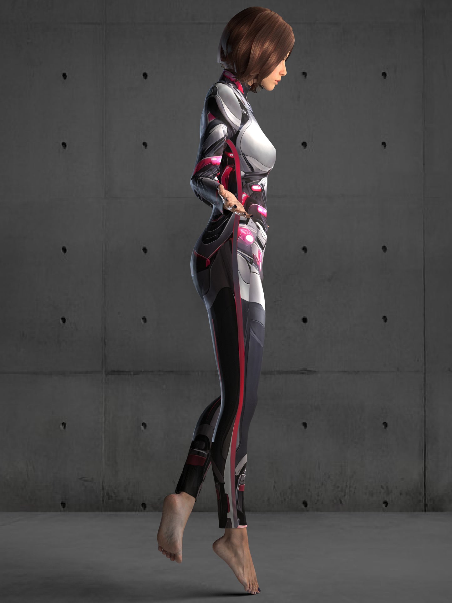 Futuristic Bodysuit (Custom Fit Available), Armor Style Bodysuit, Cyberpunk Clothing, Rave Outfit, Robot Costume, Festival Costume for Women