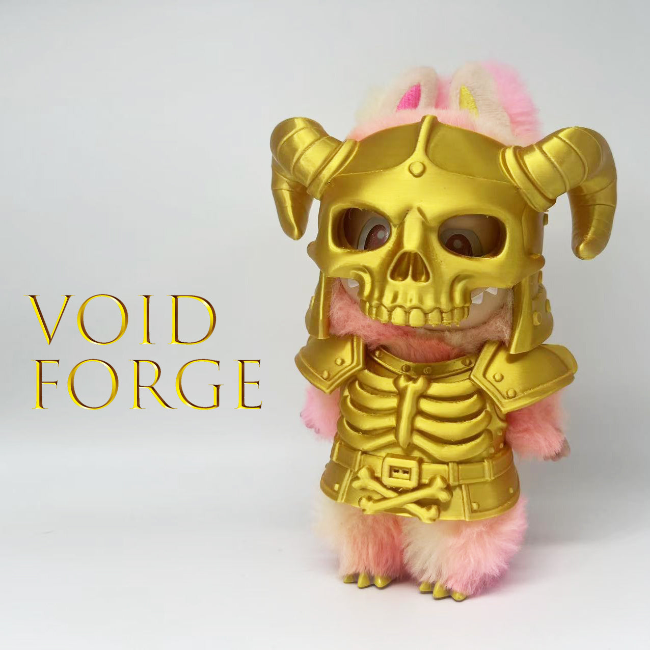 Skeleton Knight Outfit Set for 6.7-inch (17cm) Dolls Compatible with Labubu, Halloween Clothing Accessories for Collectible 17cm Vinyl Plush Dolls