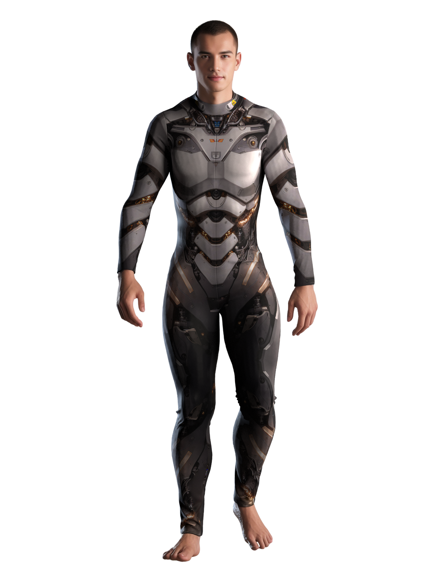 Cyborg Robot Costume Men (Custom Fit Available), Rave Costume Men, Festival Bodysuit Men, Rave Bodysuit Men, Halloween Armor Costume, A98M
