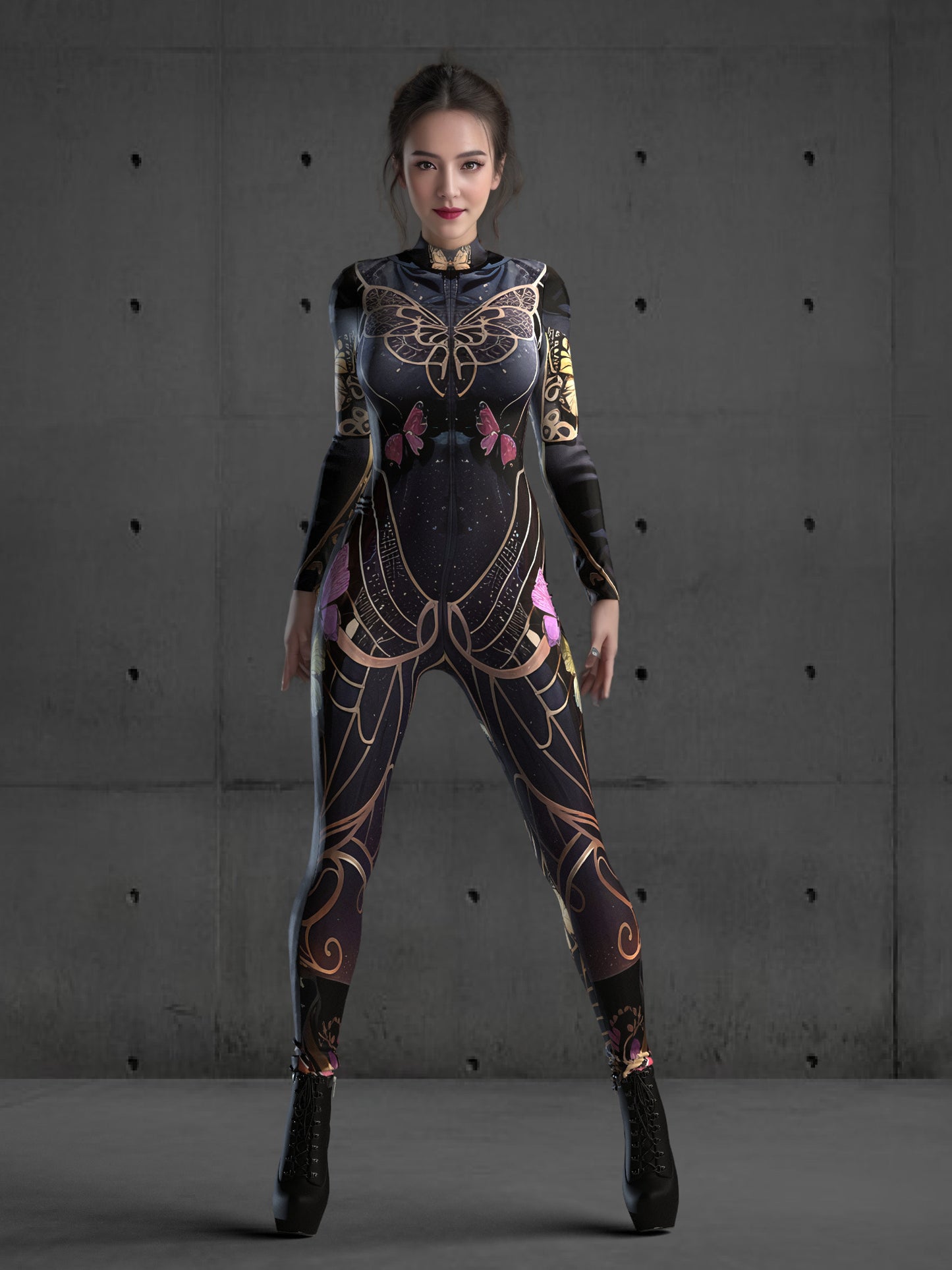 Butterflies Performance Costume Women(Custom Fit Available), Lepidoptera Clothing, Futuristic Rave Outfit, Futuristic clothing A135