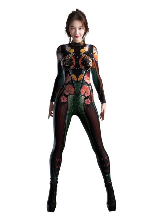Butterflies Performance Costume Women(Custom Fit Available), Lepidoptera Clothing, Futuristic Rave Outfit, Futuristic Insect Clothing A136