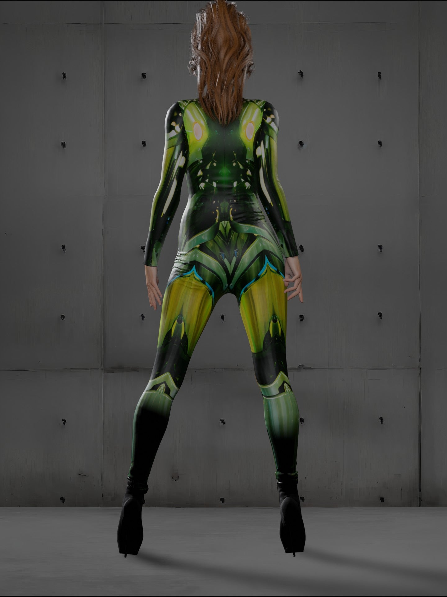 Halloween Armor Costume (Custom Fit Available), Green Galaxy Costumes, Futuristic Costumes, Armor Cosplay Clothing LOOK28