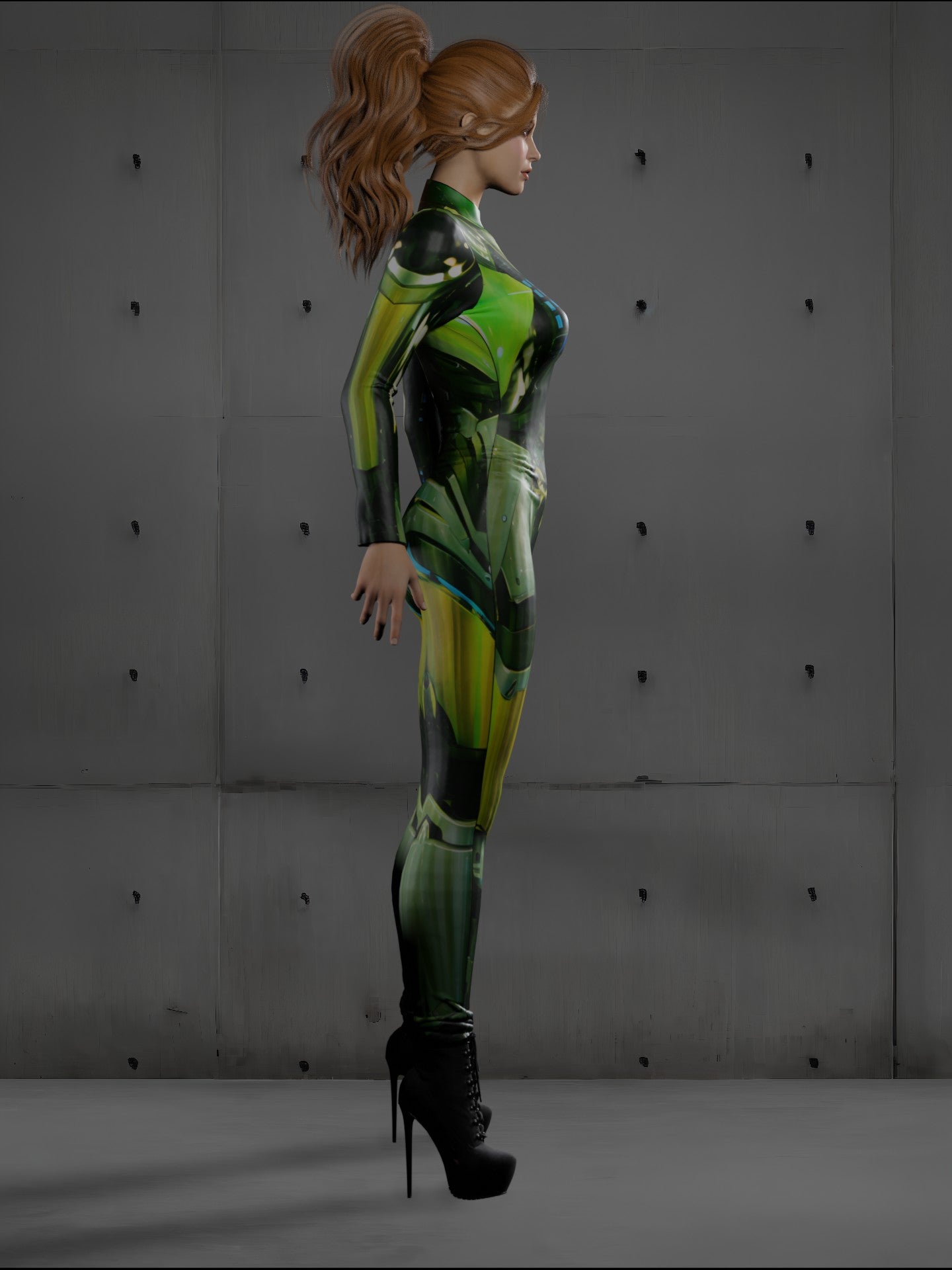 Halloween Armor Costume (Custom Fit Available), Green Galaxy Costumes, Futuristic Costumes, Armor Cosplay Clothing LOOK28