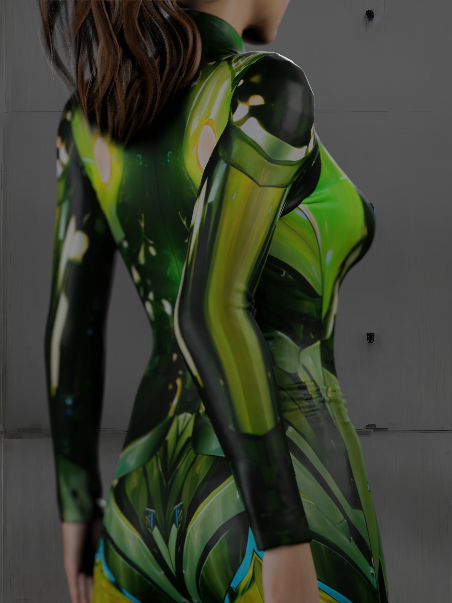 Halloween Armor Costume (Custom Fit Available), Green Galaxy Costumes, Futuristic Costumes, Armor Cosplay Clothing LOOK28