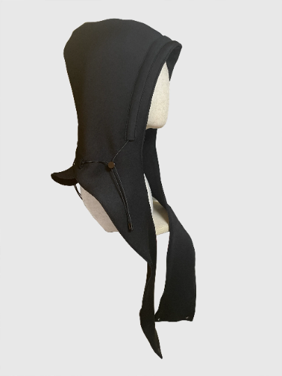 Festival Hood Top, Black Hooded Top, Tactical Clothing, Hooded Shrug, Cyber Fashion, Black Crop Top, EDC Top, Rave